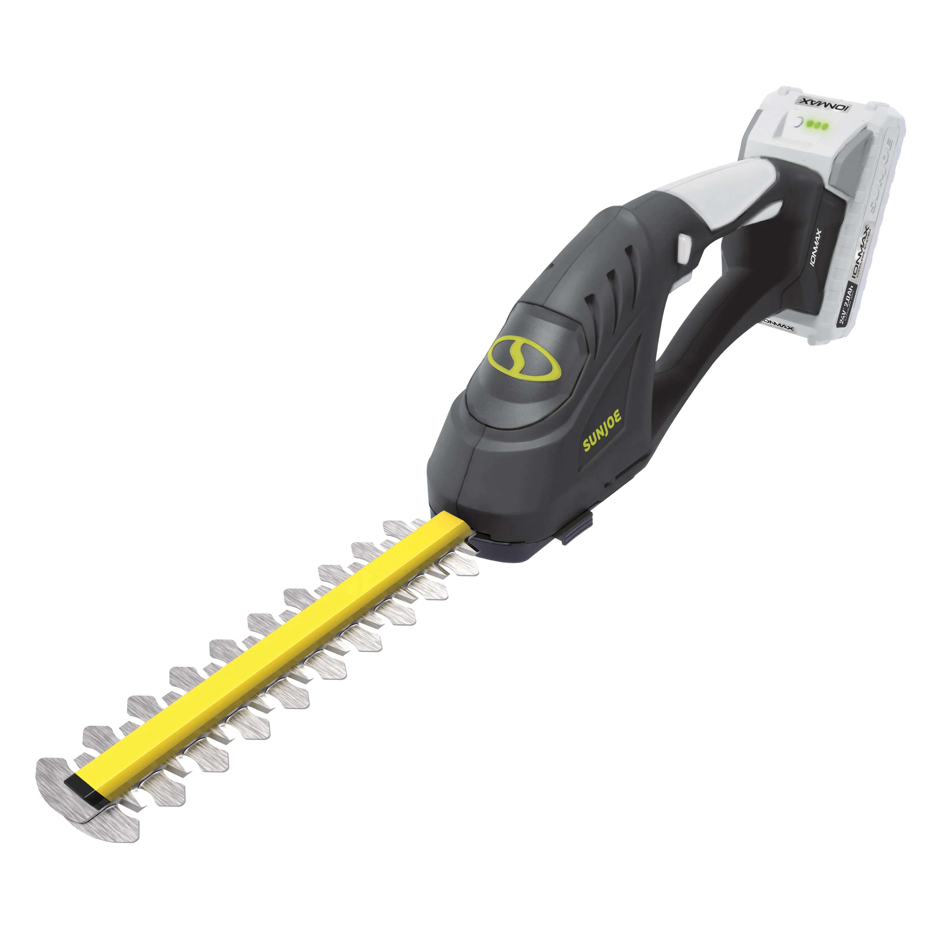 Sun Joe 24-Volt* IONMAX Cordless Handheld Shrubber + Trimmer Kit | 7-Inch | W/ 2.0-Ah Battery + Charger - Image 9