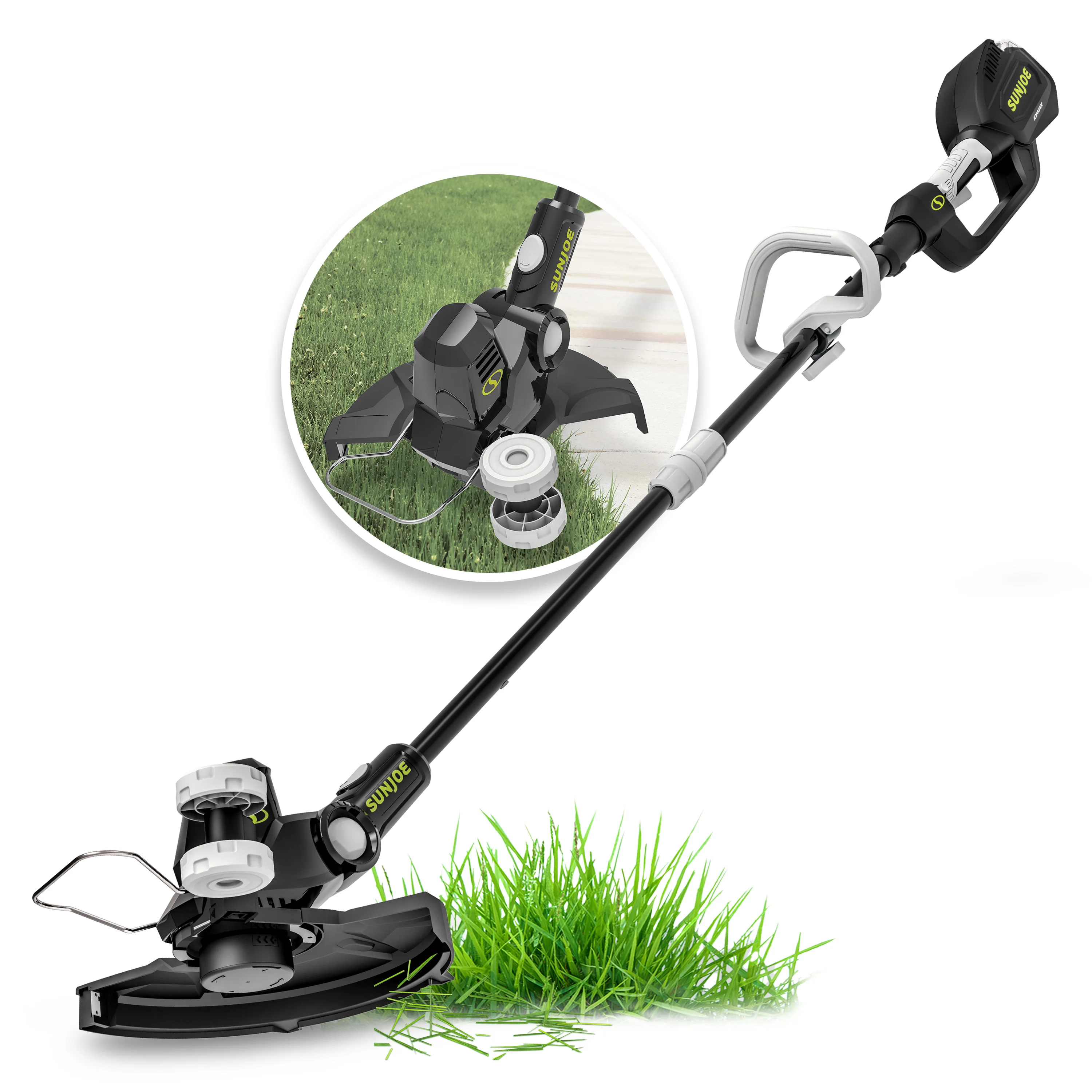 Sun Joe 24-Volt IONMAX Cordless String Trimmer | 12-Inch | Multi-Angle Head | Tool Only