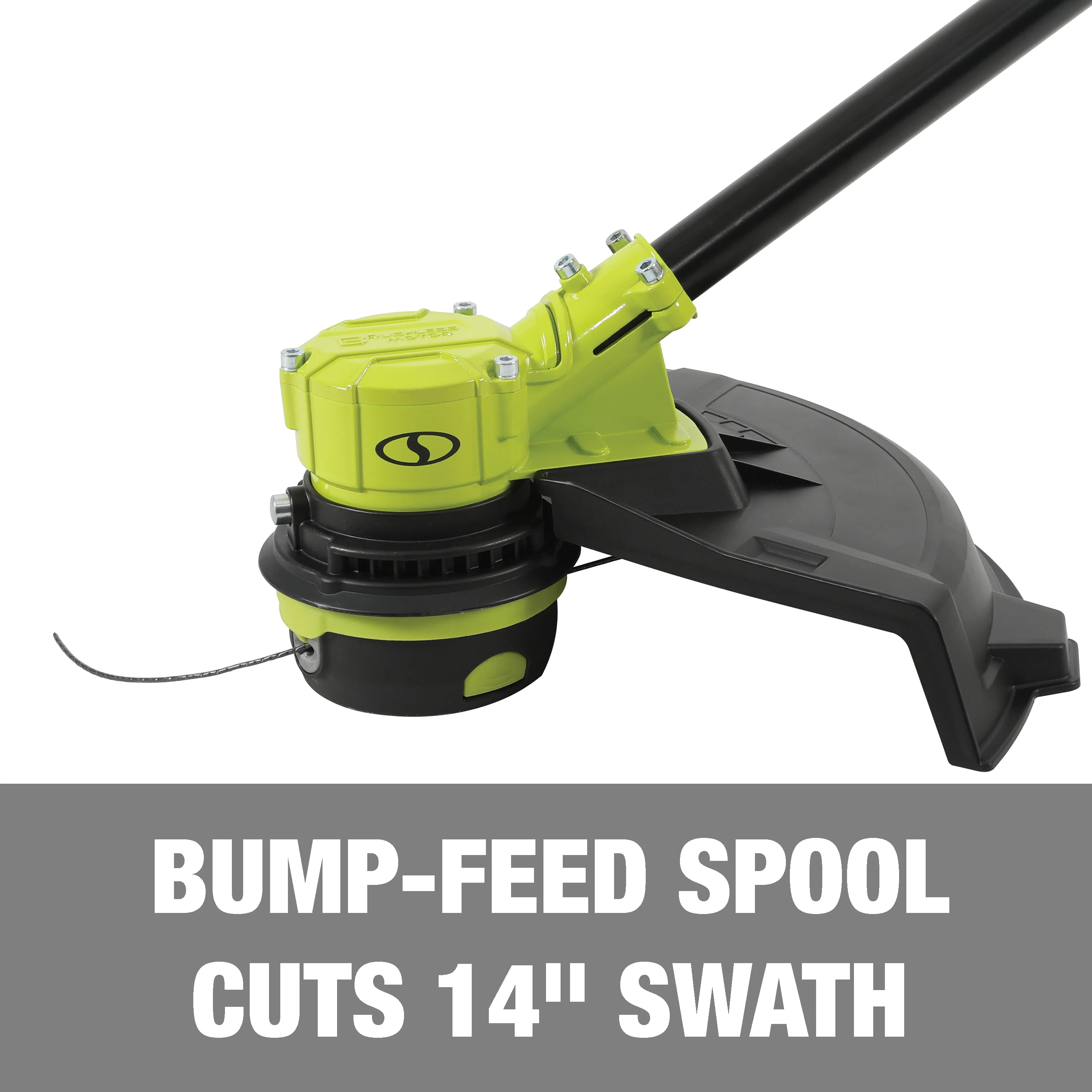 Sun Joe 24V-ST14B 24-Volt* IONMAX Cordless Dual-Line String Trimmer | 14-inch | 2-Speed | Brushless Motor | W/ 4.0-Ah Battery + Charger - Image 4