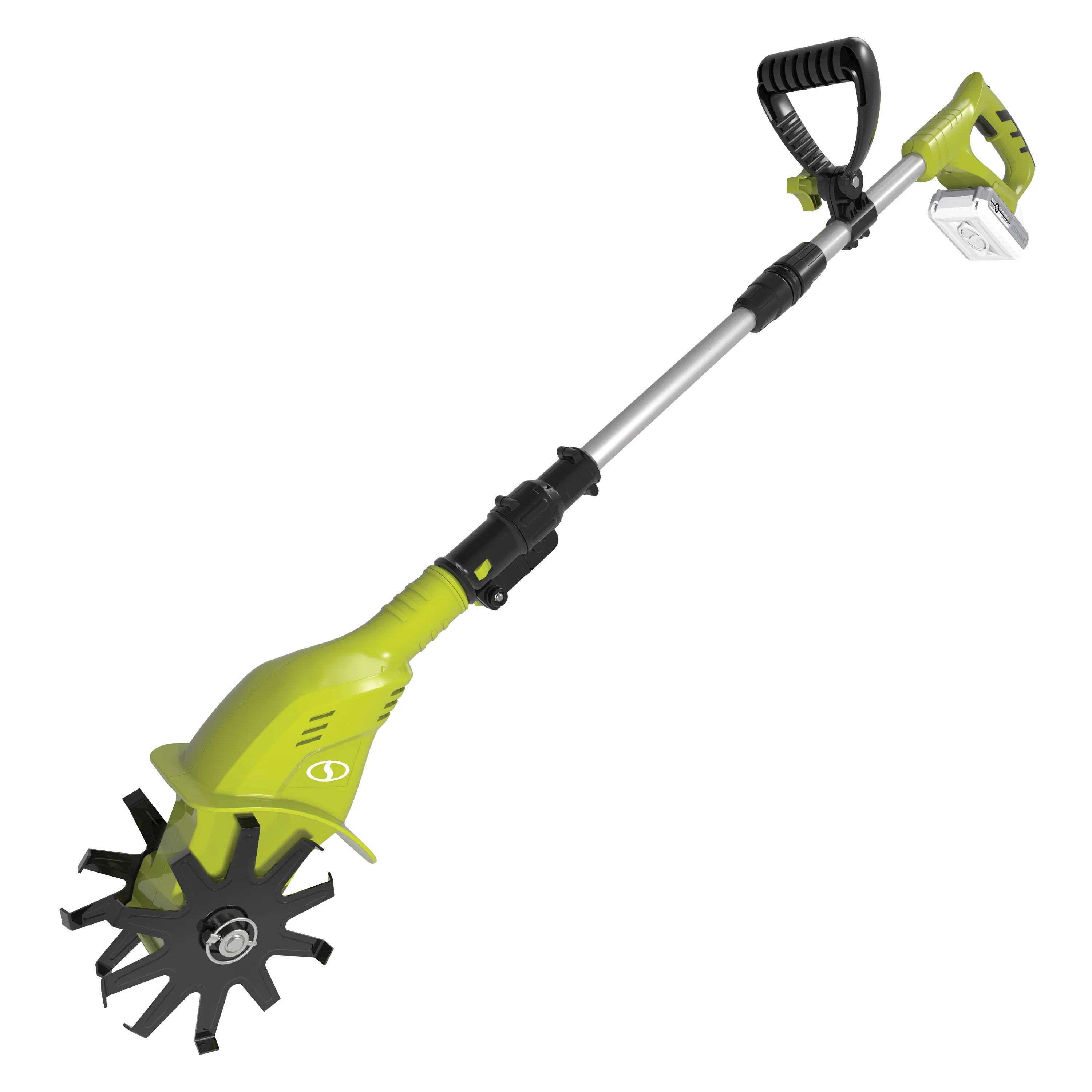 Sun Joe 24-Volt* IONMAX Cordless Garden Tiller + Cultivator Kit | 6-Inch Blade | W/ 2.0-Ah Battery + Charger (Green) - Image 12