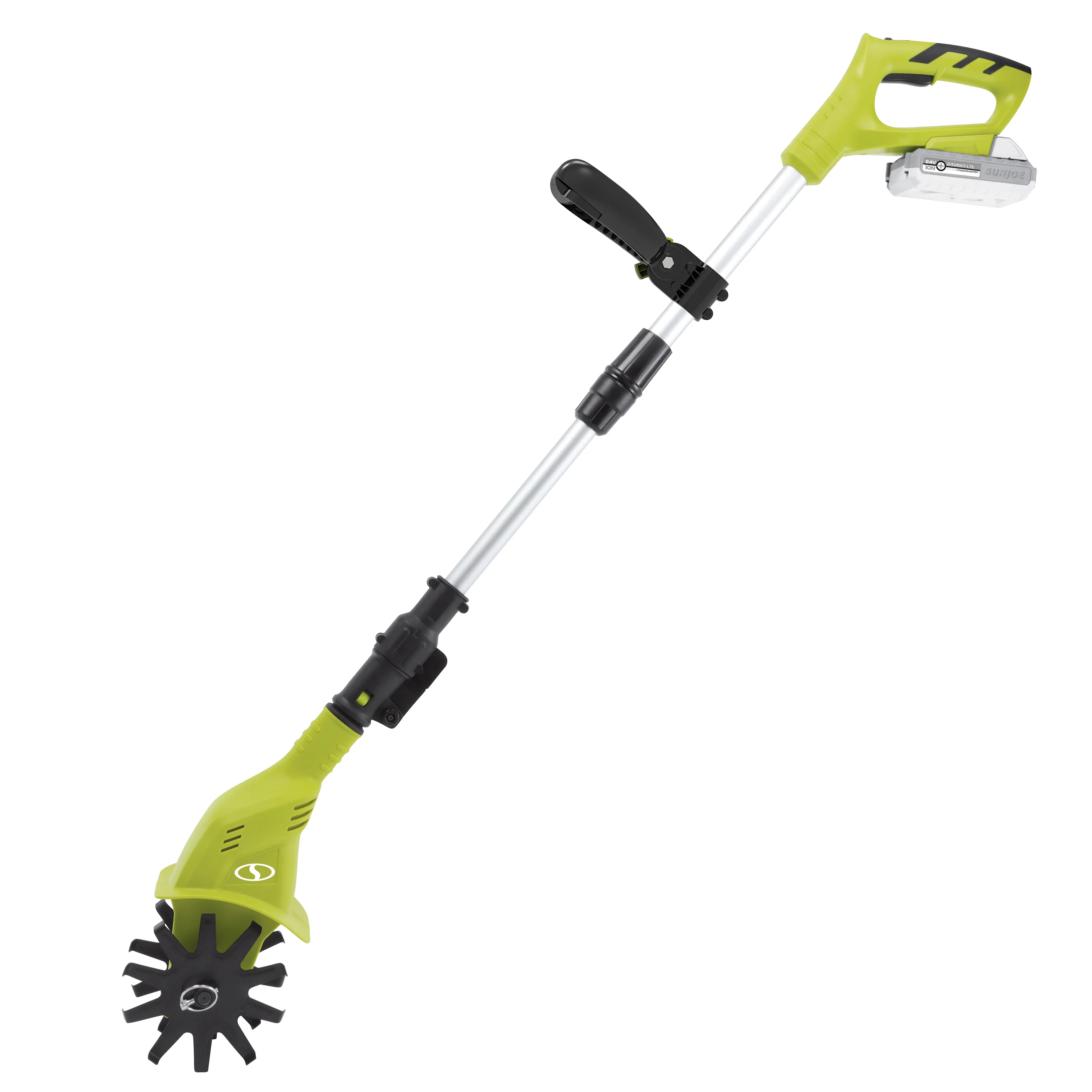 Sun Joe 24-Volt* IONMAX Cordless Garden Tiller + Cultivator Kit | 6-Inch Blade | W/ 2.0-Ah Battery + Charger (Green) - Image 15