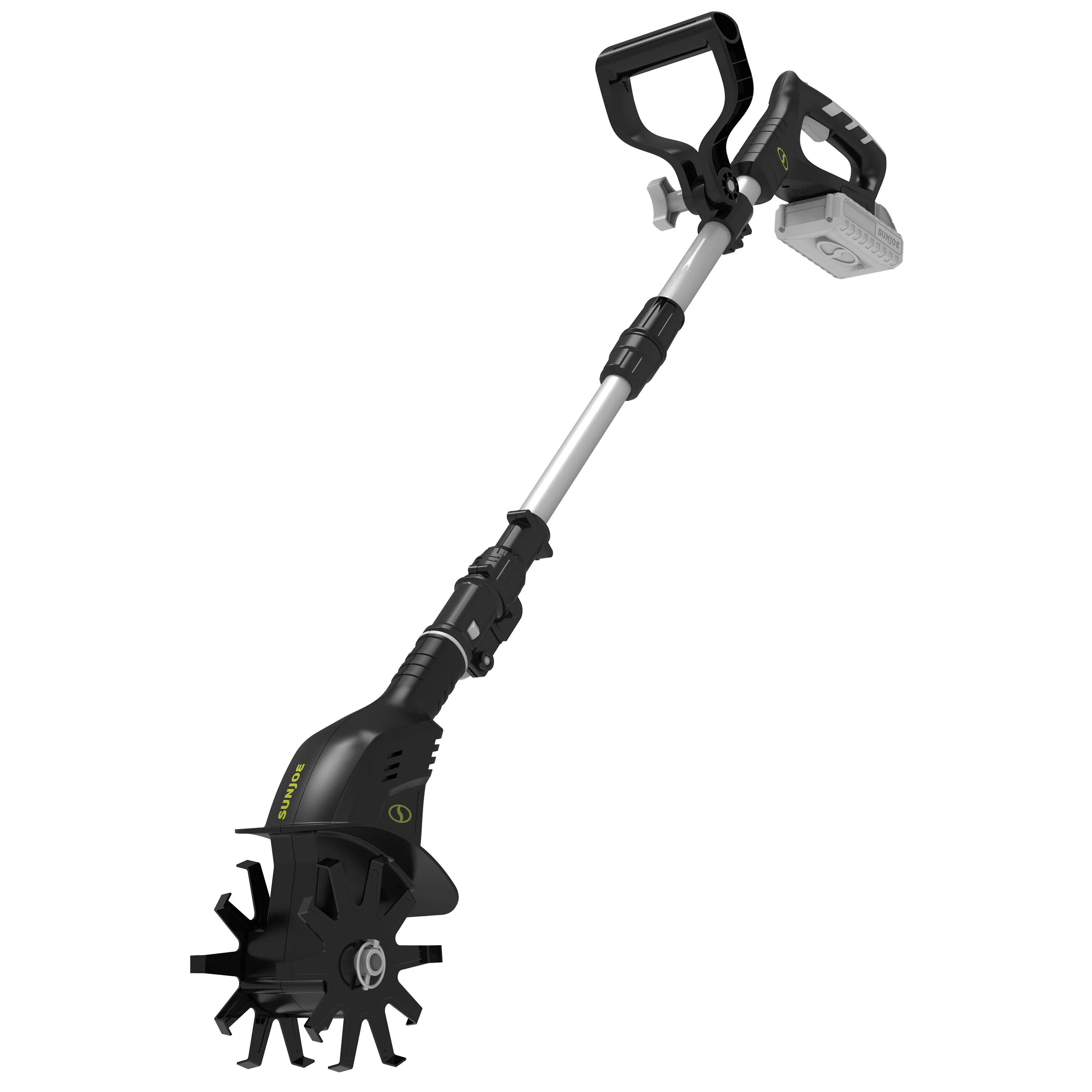 Sun Joe 24-Volt* IONMAX Cordless Garden Tiller + Cultivator Kit | 6-Inch Blade | W/ 2.0-Ah Battery + Charger (Black) - Image 8