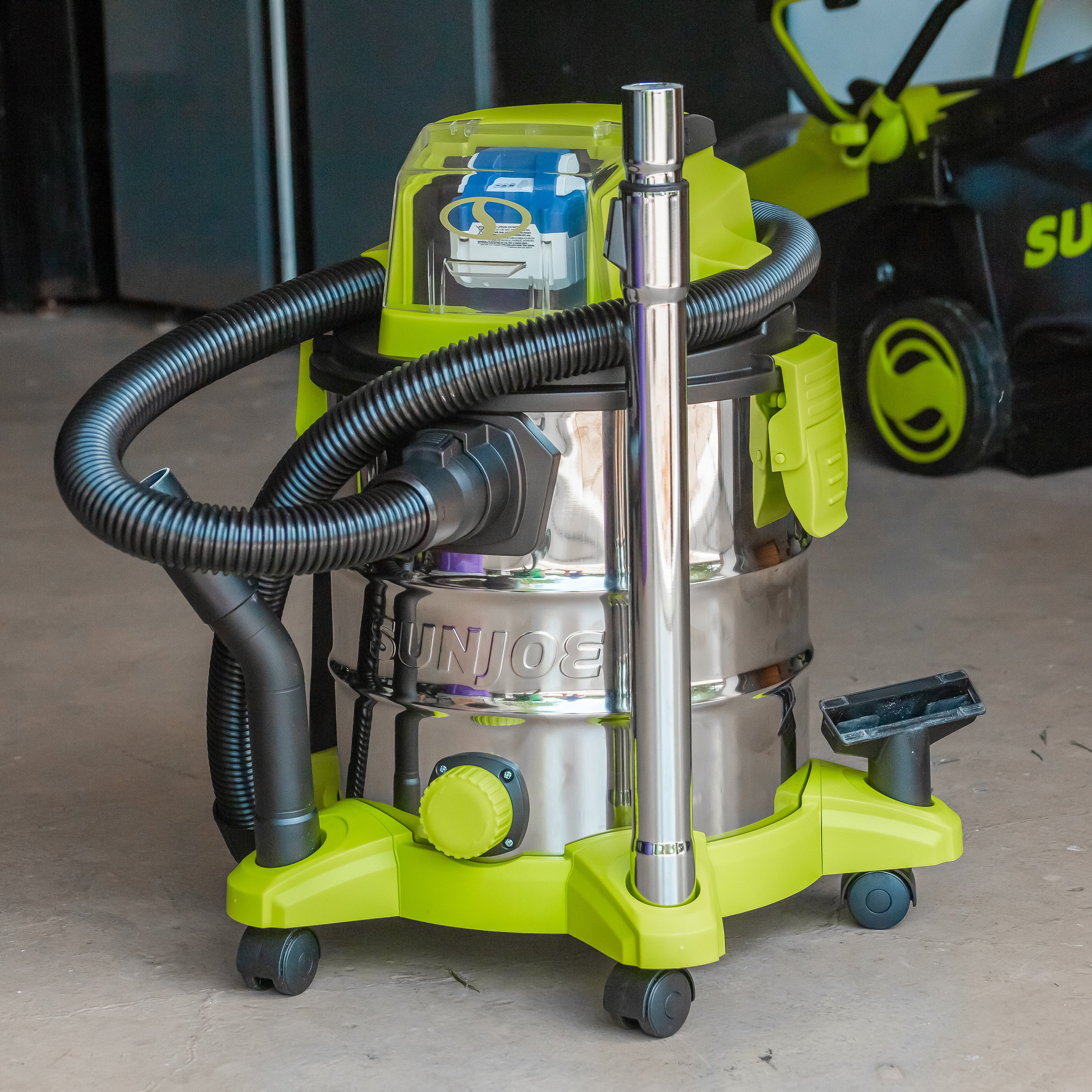 Sun Joe 24-Volt IONMAX Cordless Portable Stainless Steel Wet/Dry Vacuum | 5.3 Gal | Tool Only - Image 9