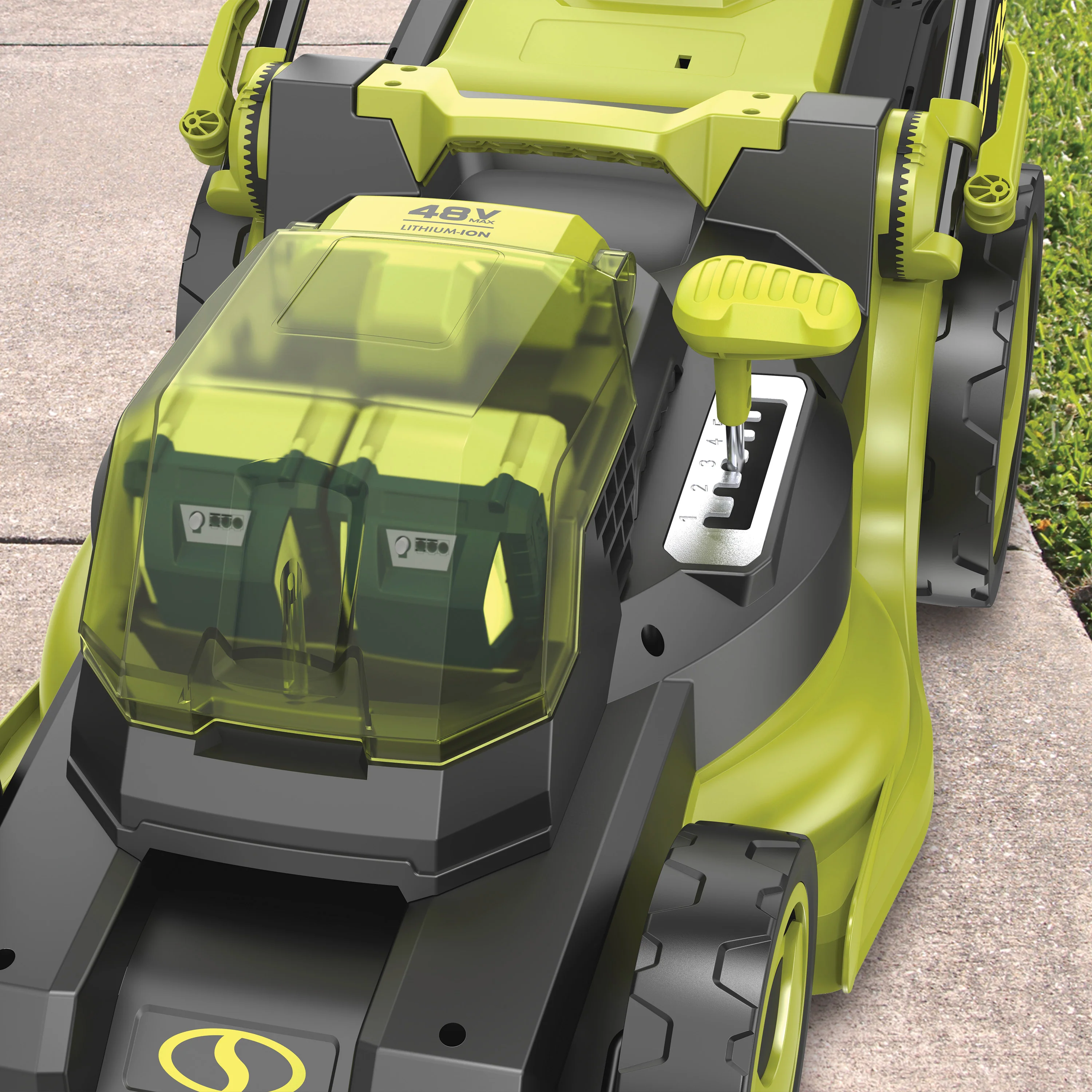 Sun Joe 24V-X2-16LM 48-Volt* IONMAX Cordless Brushless Lawn Mower Kit | 16-Inch | 12-Gallon Collection Bag | Comfort Grip | 6-Position Height Adjustment | W/ 2 x 4.0-Ah Batteries + Charger - Image 10