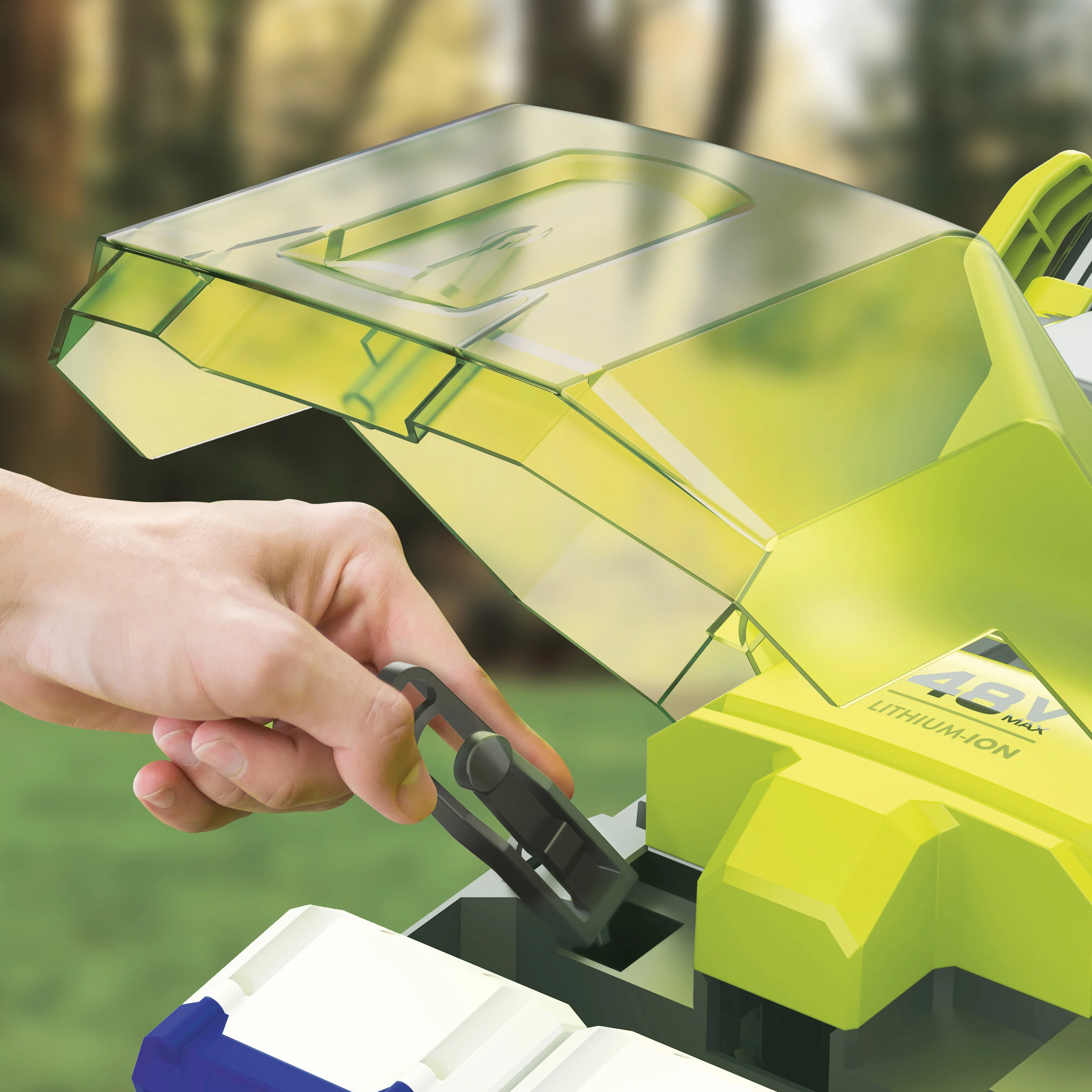 Sun Joe 24V-X2-16LM 48-Volt* IONMAX Cordless Brushless Lawn Mower Kit | 16-Inch | 12-Gallon Collection Bag | Comfort Grip | 6-Position Height Adjustment | W/ 2 x 4.0-Ah Batteries + Charger - Image 12