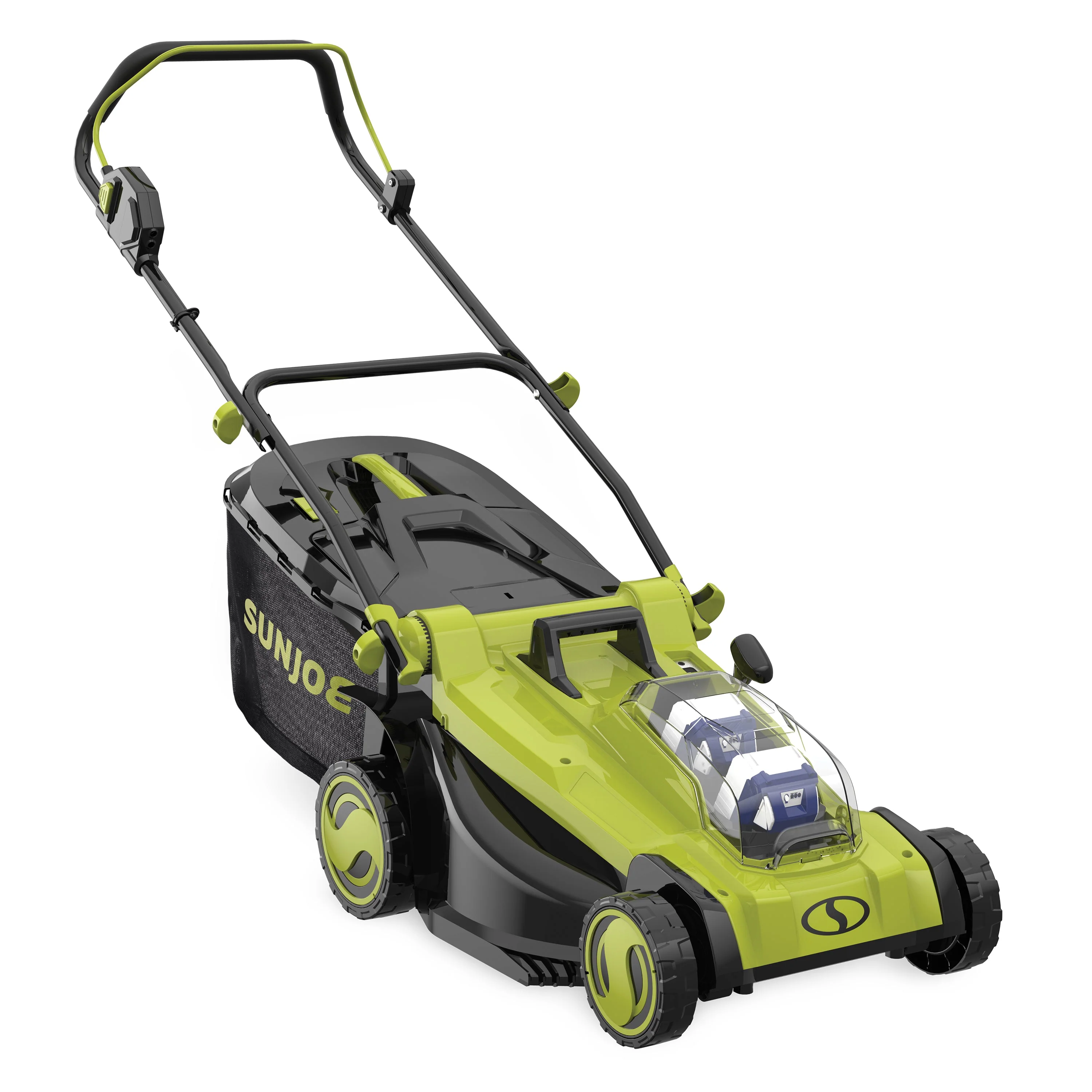 Sun Joe 48-Volt* IONMAX Cordless Lawn Mower Kit W/ Collection Bag | 17-inch | 6-Position | W/ 2 x 4.0-Ah Batteries + Charger - Image 15