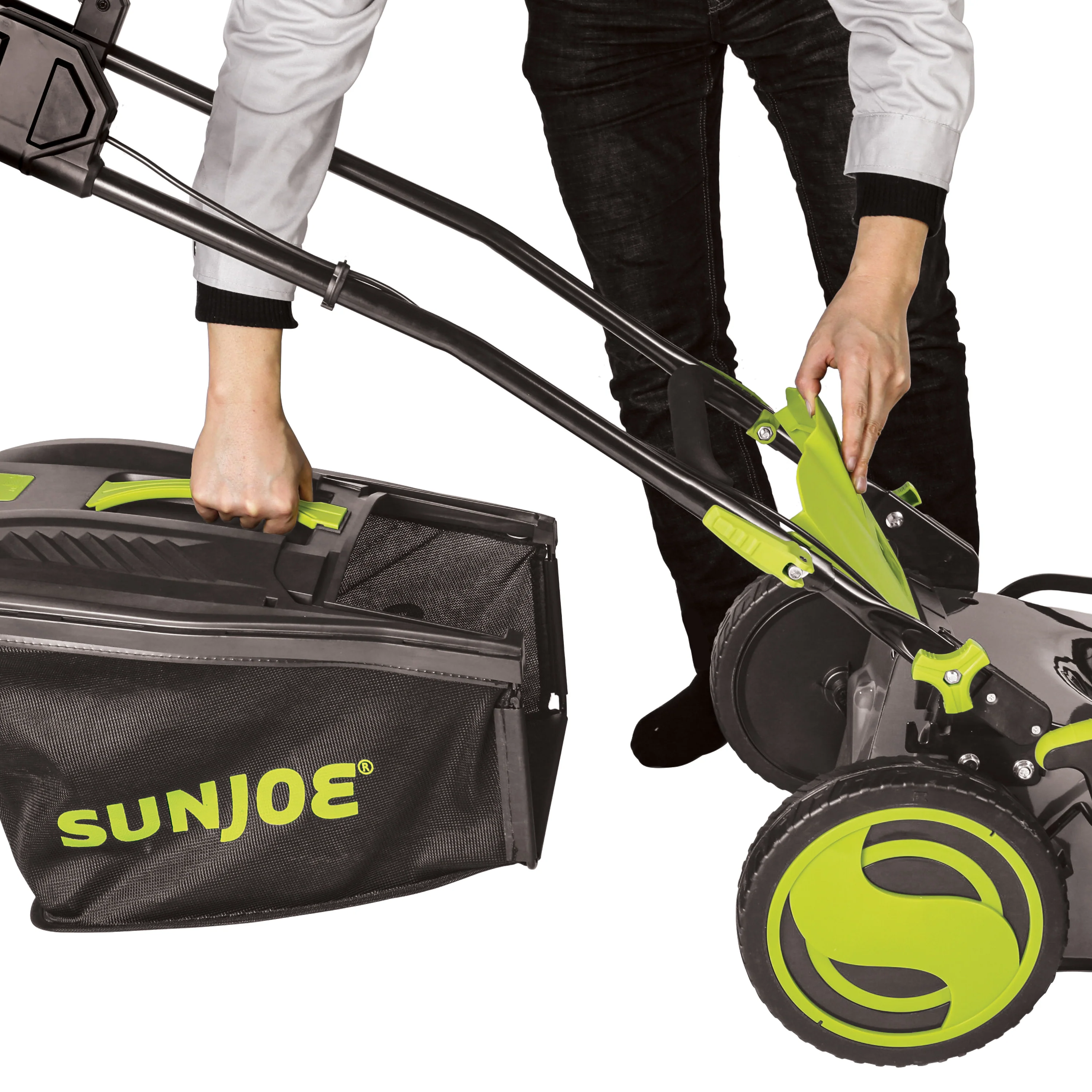 Sun Joe 24V-X2-21LM 48-Volt* IONMAX Cordless Lawn Mower Kit W/ Collection Bag | 20-inch | 7-Position | W/ 2 x 4.0-Ah Batteries + Dual Port Charger - Image 8