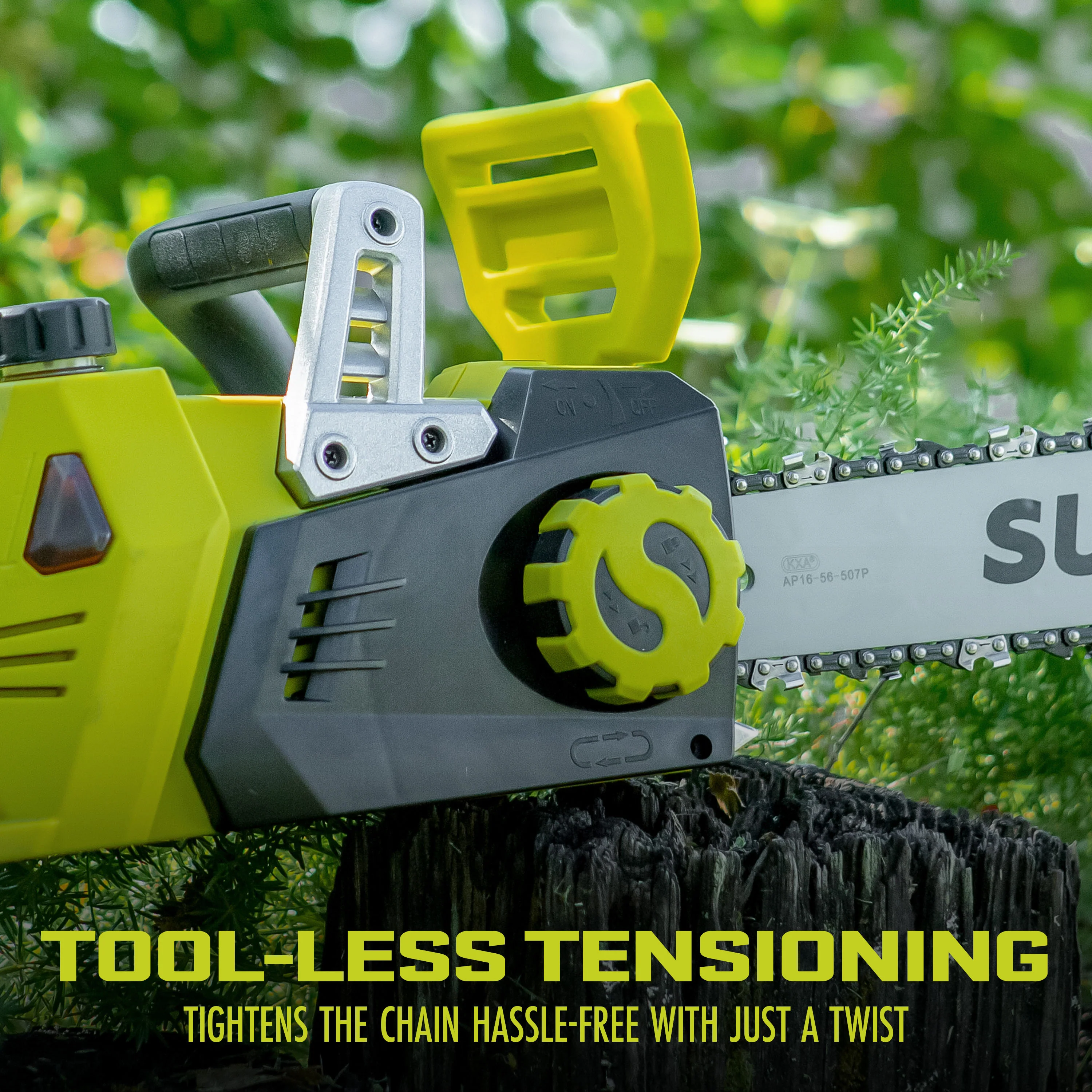Sun Joe 24V-X2-CS16-CT 48-Volt IONMAX Cordless Chain Saw | 16-inch | Tool Only - Image 7