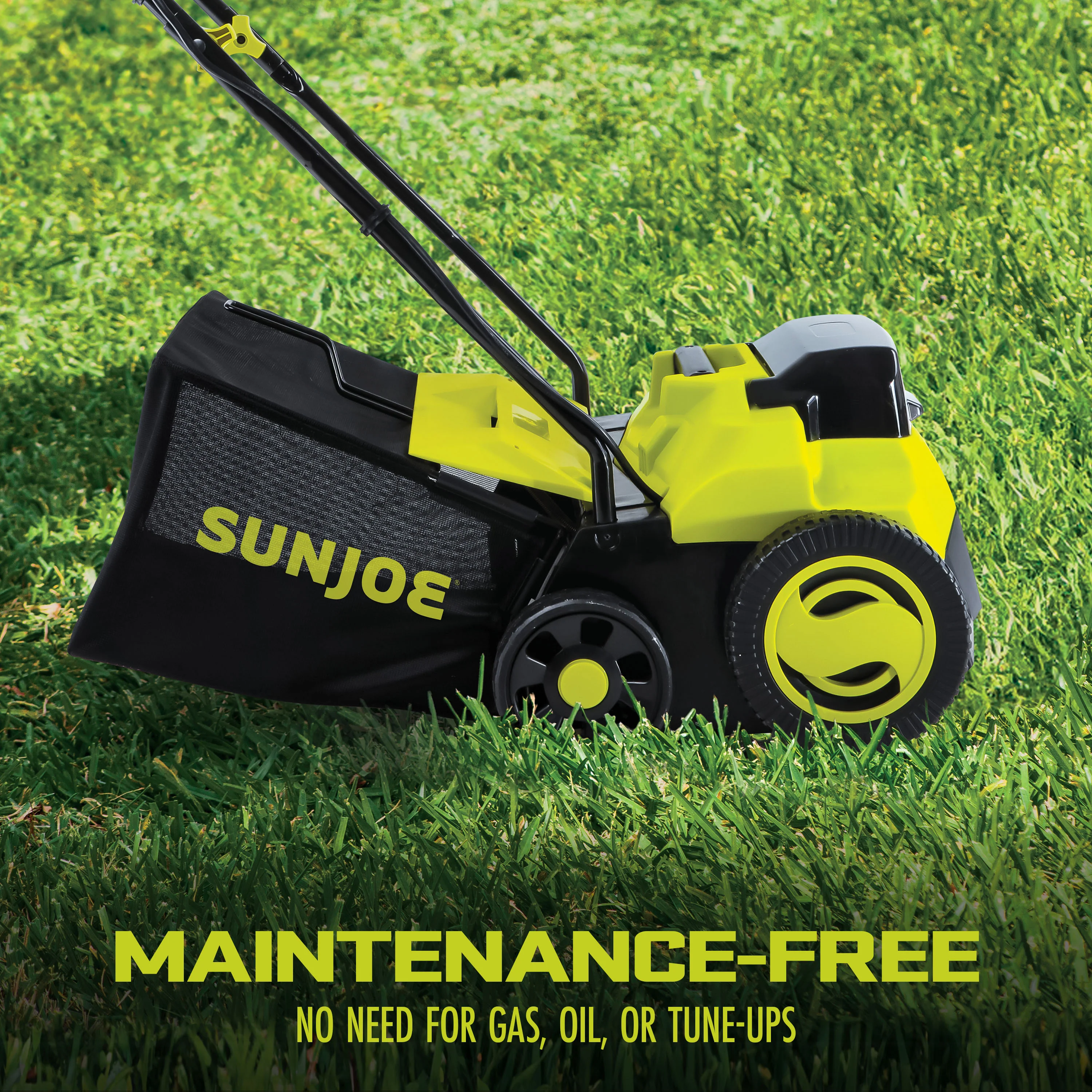 Sun Joe 24-Volt Cordless Scarifier + Dethatcher | 5-Depth Positions | 15-inch | Brushless Motor | Tool Only - Image 7