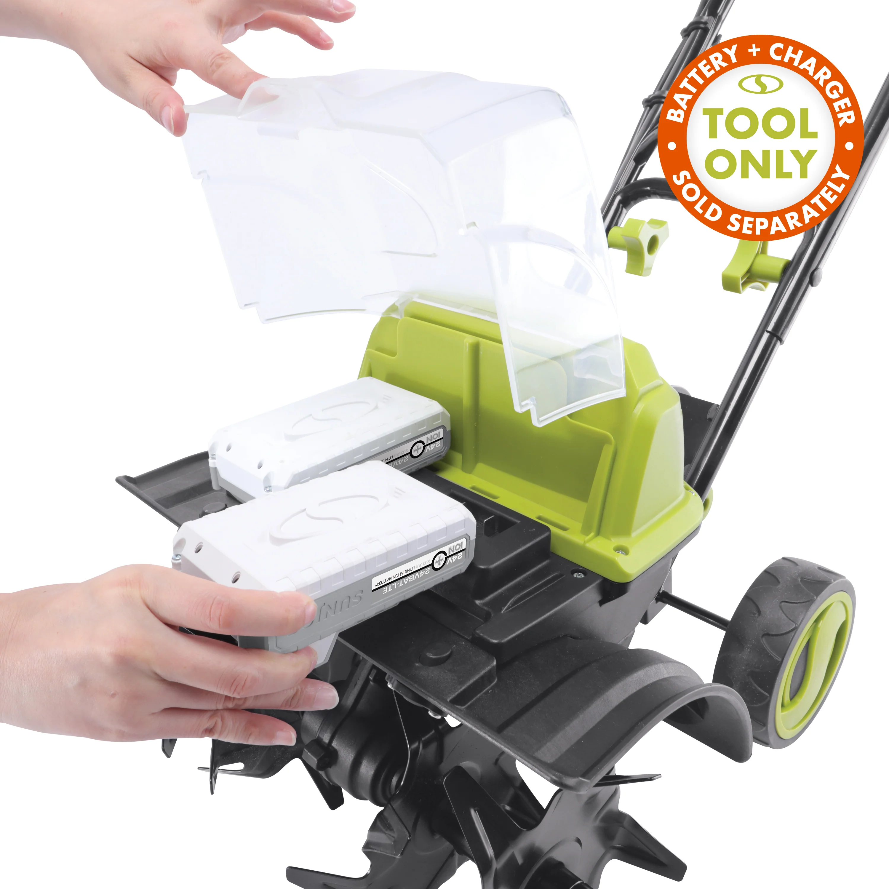 Sun Joe 48-Volt IONMAX Cordless Garden Tiller/Cultivator | Tool Only - Image 9