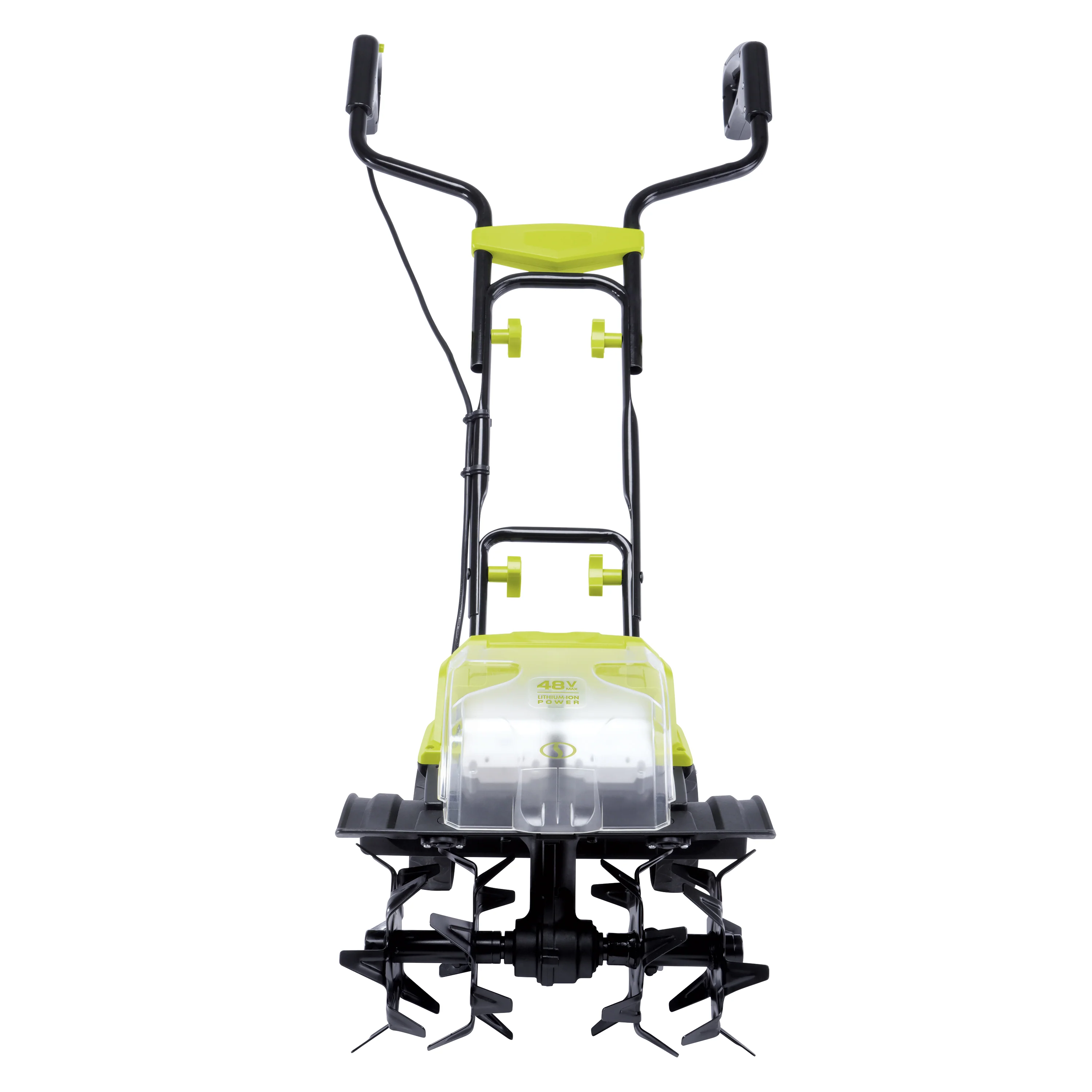 Sun Joe 48-Volt* IONMAX Cordless Garden Tiller + Cultivator Kit | W/ 2 x 4.0-Ah Batteries + Dual Port Charger - Image 4