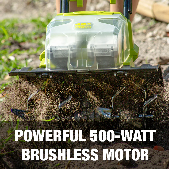 Sun Joe 48-Volt* IONMAX Cordless Garden Tiller + Cultivator Kit | W/ 2 x 4.0-Ah Batteries + Dual Port Charger - Image 8
