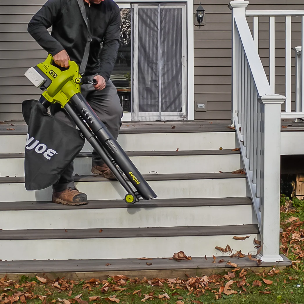 Sun Joe 48-Volt* IONMAX Cordless Leaf Blower Vacuum Mulcher Kit | 163-MPH | 391-CFM | W/ 2 x 5.0-Ah Batteries + Dual Port Charger - Image 15