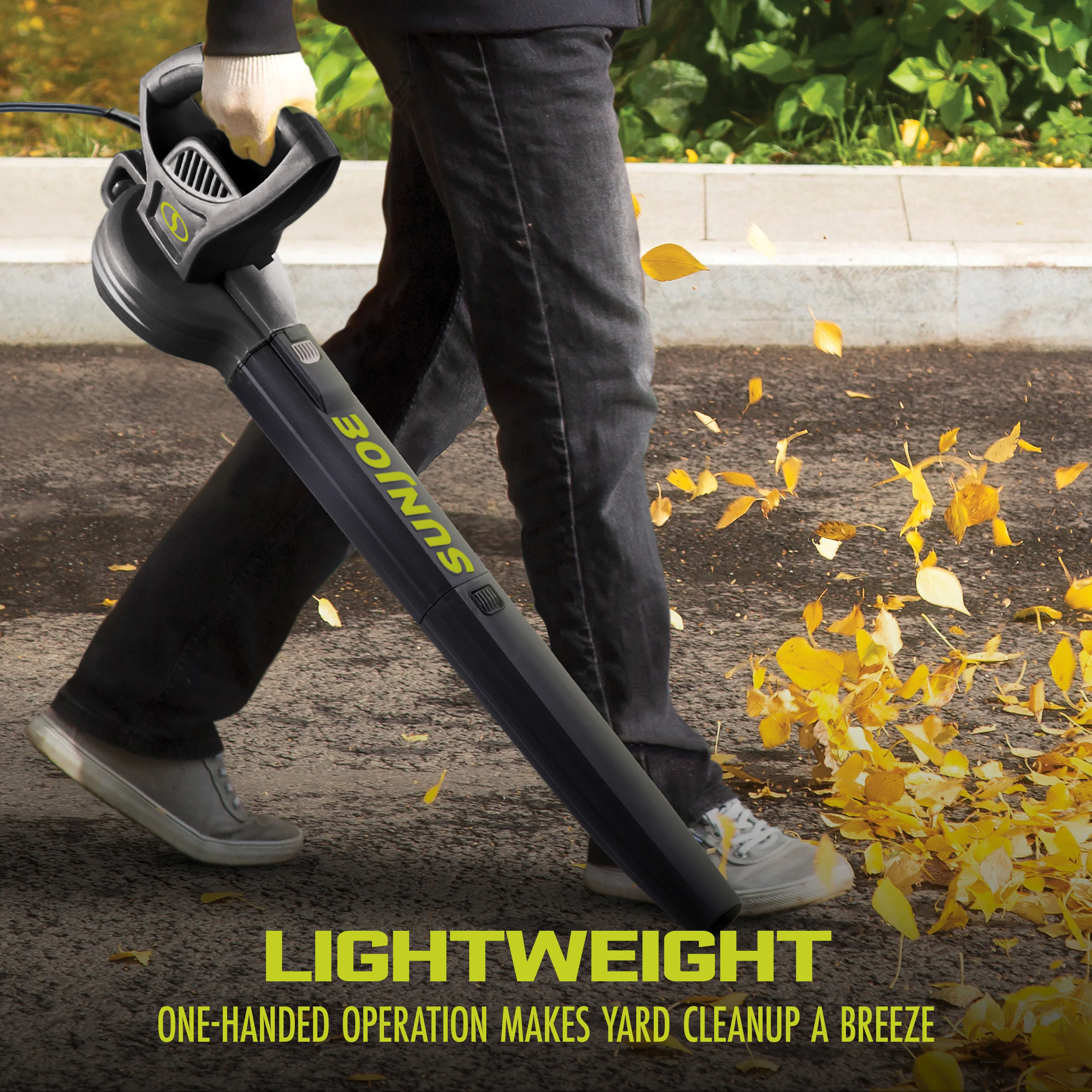 Sun Joe All-Purpose Electric Leaf Blower | 6-Amp | 155 MPH | 260 CFM (Black) - Image 8