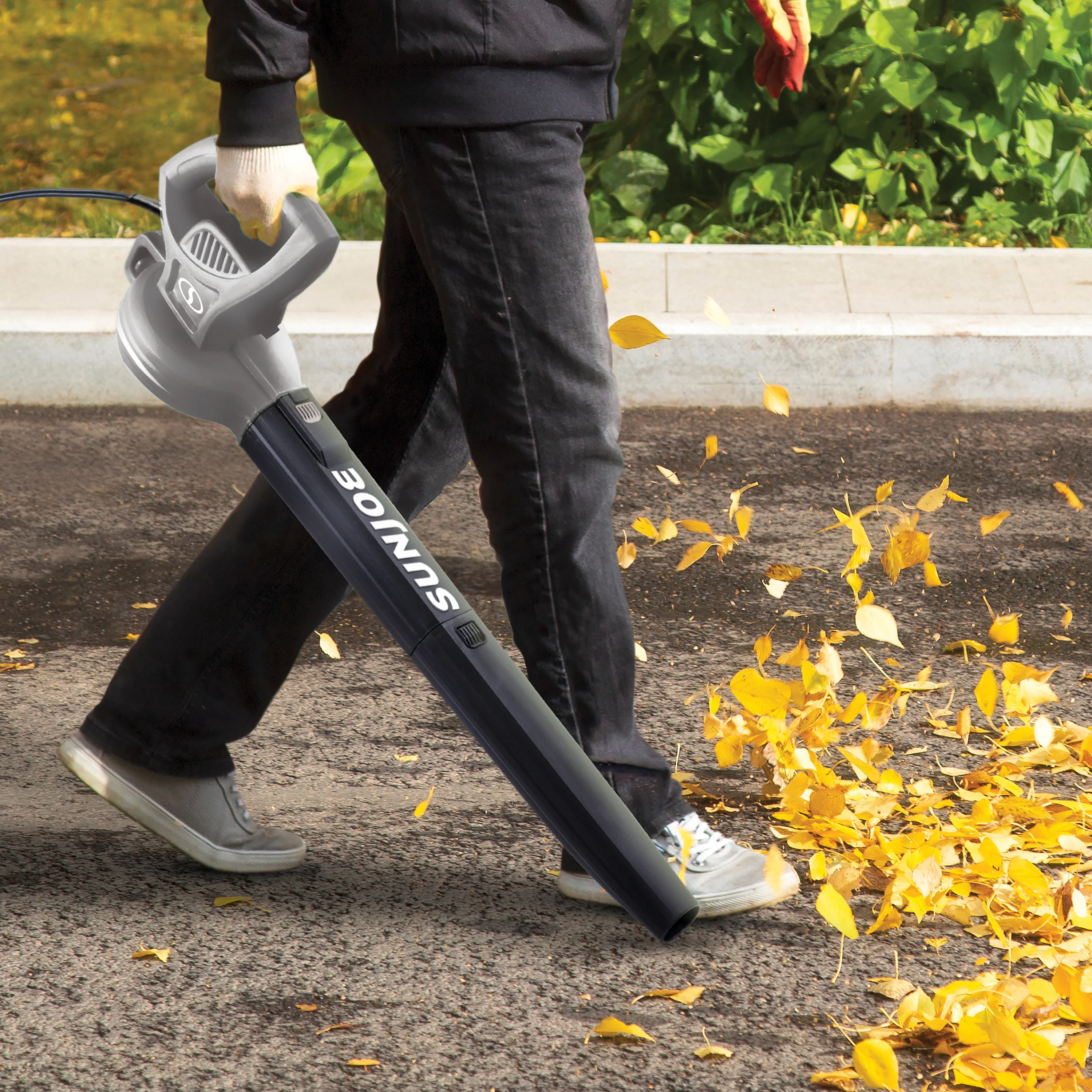 Sun Joe All-Purpose Electric Leaf Blower | 6-Amp | 155 MPH | 260 CFM (Gray) - Image 4