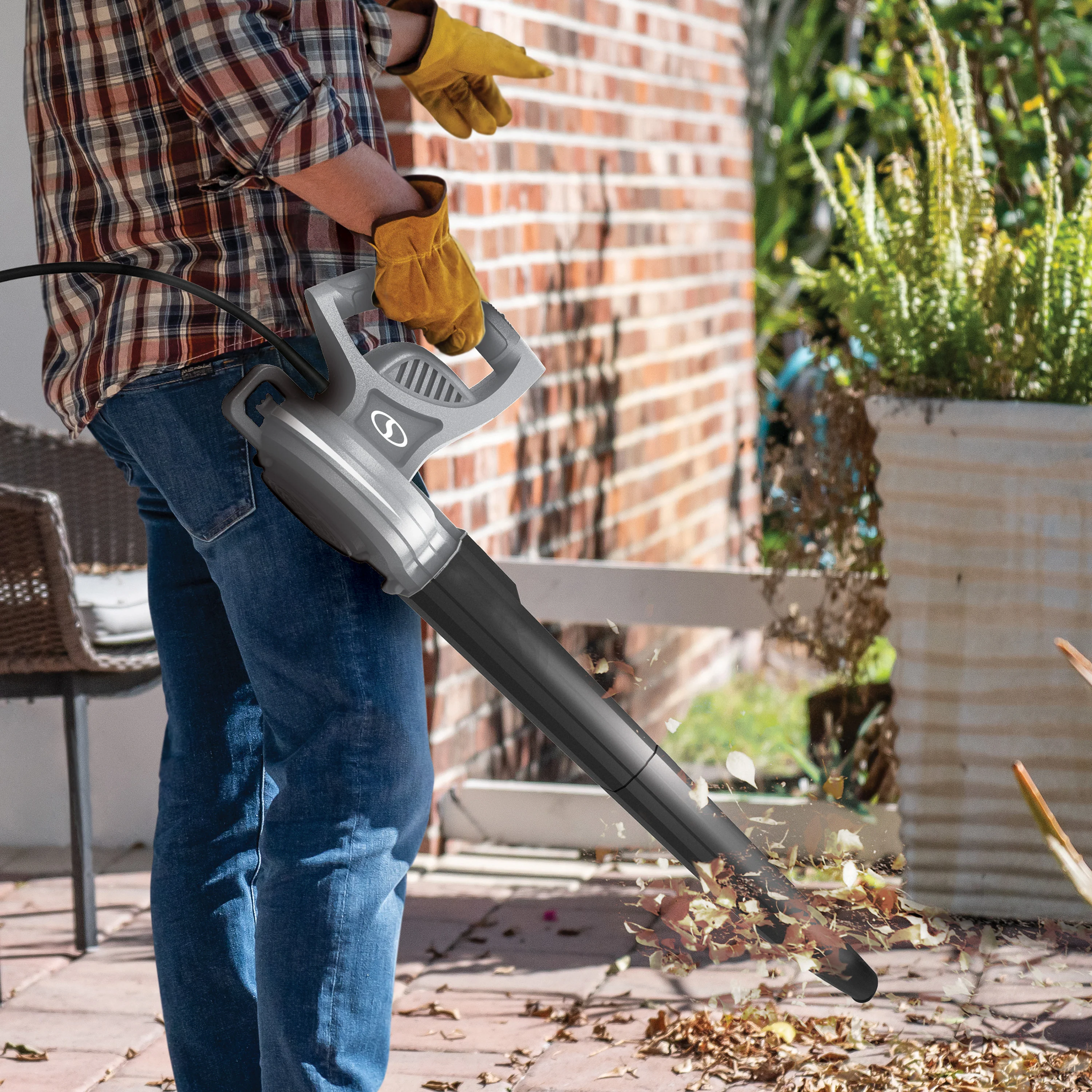 Sun Joe All-Purpose Electric Leaf Blower | 6-Amp | 155 MPH | 260 CFM (Gray) - Image 5
