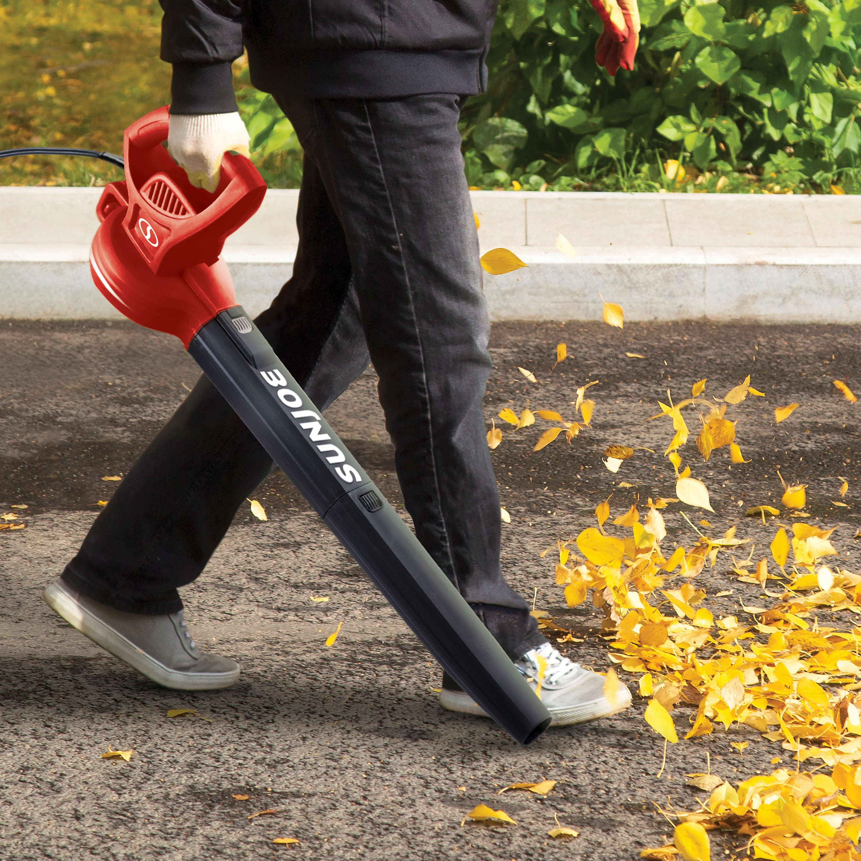 Sun Joe All-Purpose Electric Leaf Blower | 6-Amp | 155 MPH | 260 CFM (Red) - Image 4