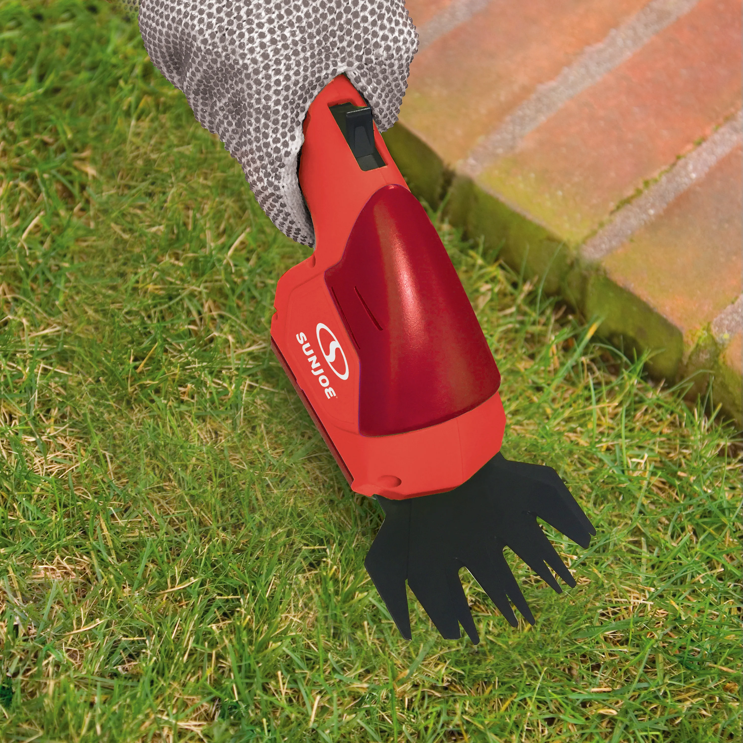 Sun Joe HJ604C-RED 2-in-1 Cordless Grass Shear + Hedger | 7.2-Volt | W/ 1.5-Ah Battery + Charger (Red) - Image 4