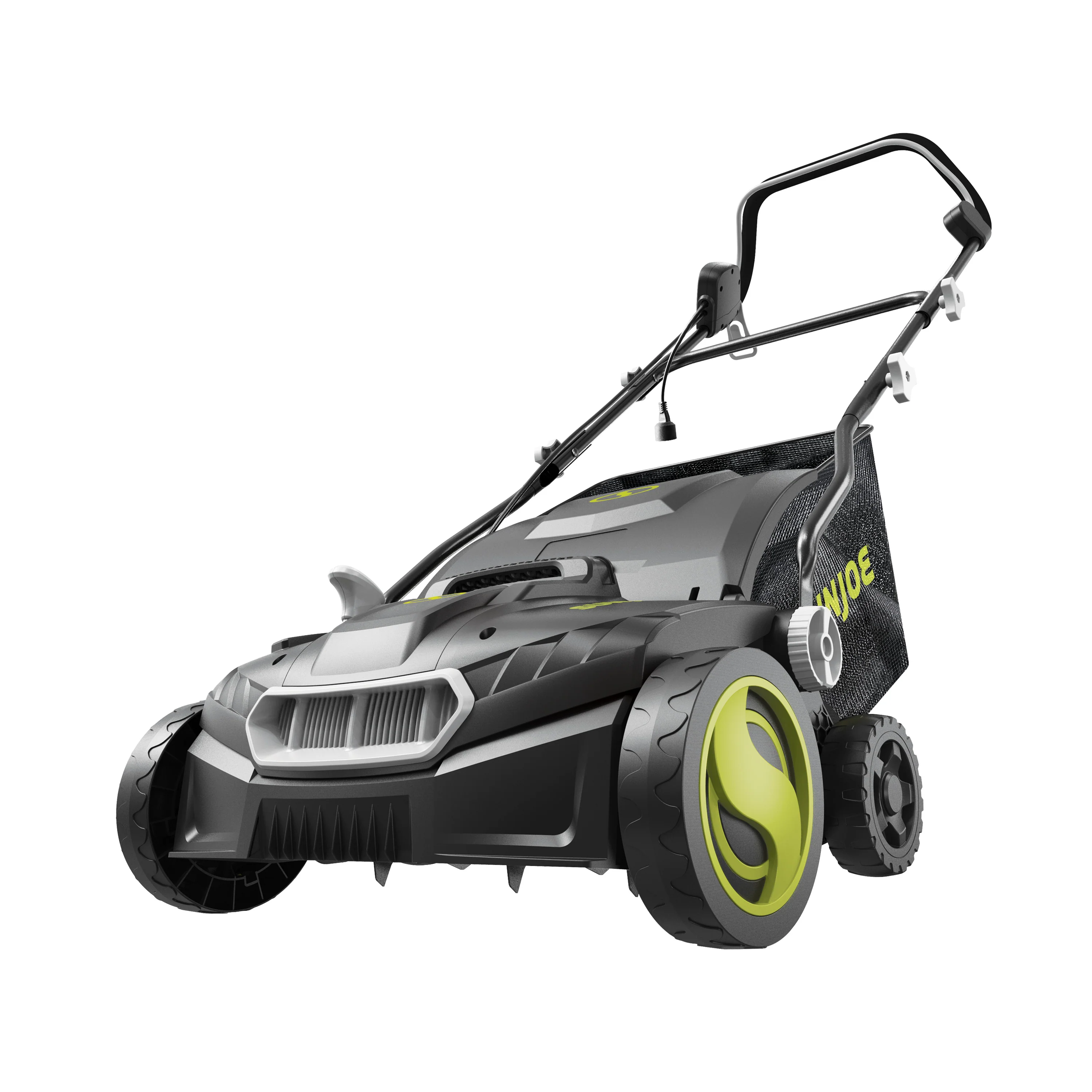 Sun Joe Electric Lawn Dethatcher + Scarifier W/ Collection Bag | 15-inch | 15-Amp