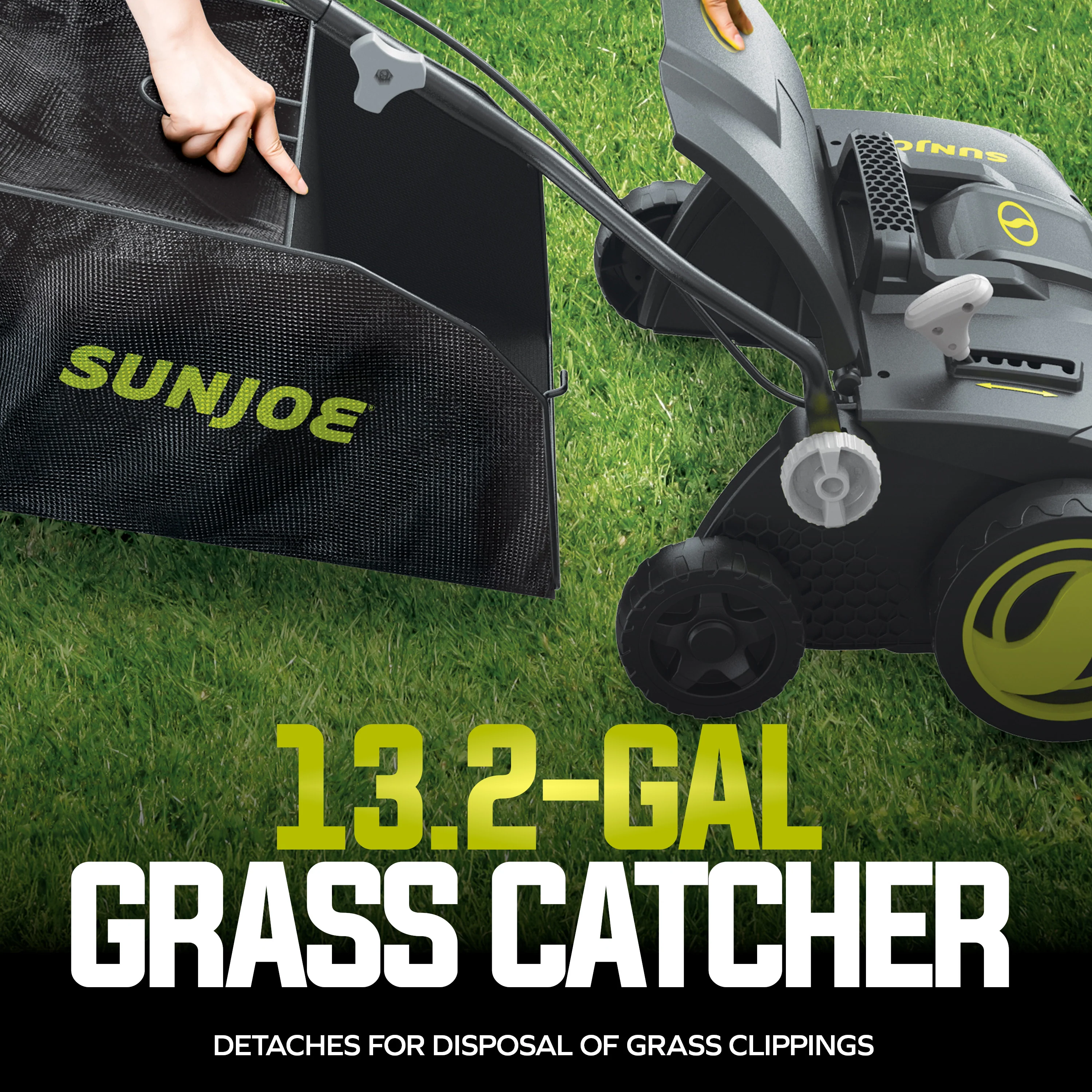 Sun Joe Electric Lawn Dethatcher + Scarifier W/ Collection Bag | 15-inch | 15-Amp - Image 6