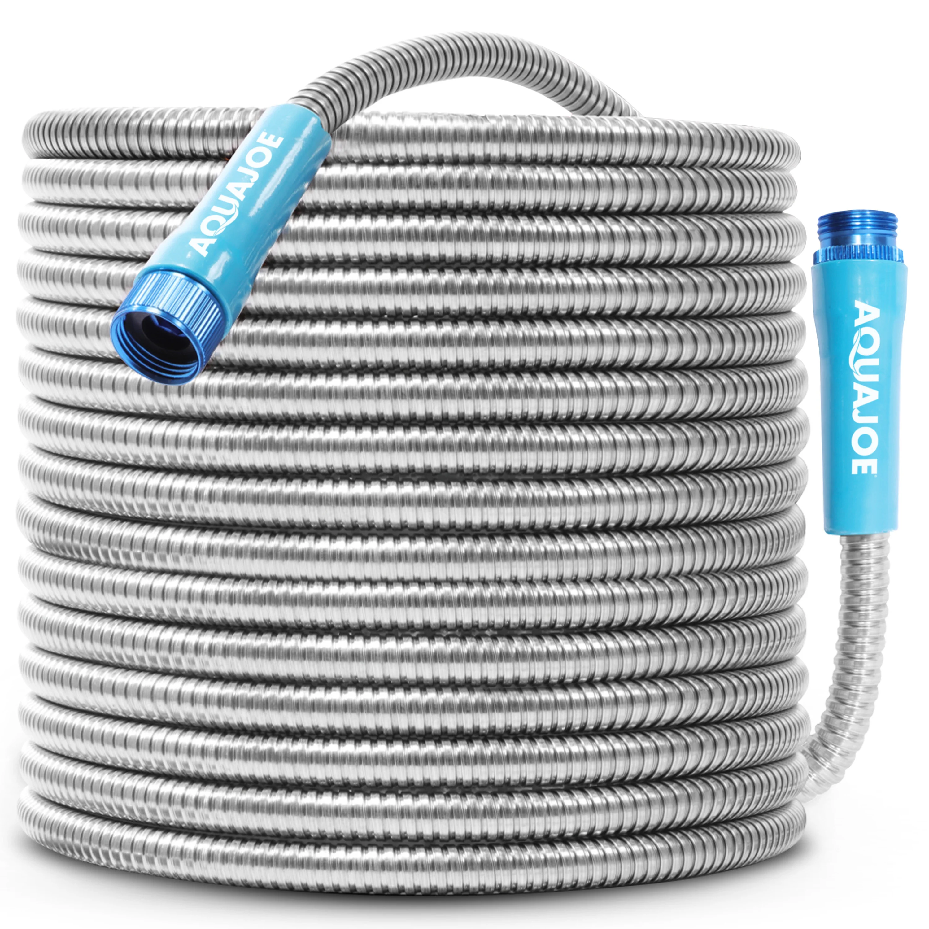 Aqua Joe Heavy-Duty Puncture Proof Metal Garden Hose | 100-Foot | 304-Stainless Steel | Spiral Constructed | 1/2-Inch Diameter - Image 15