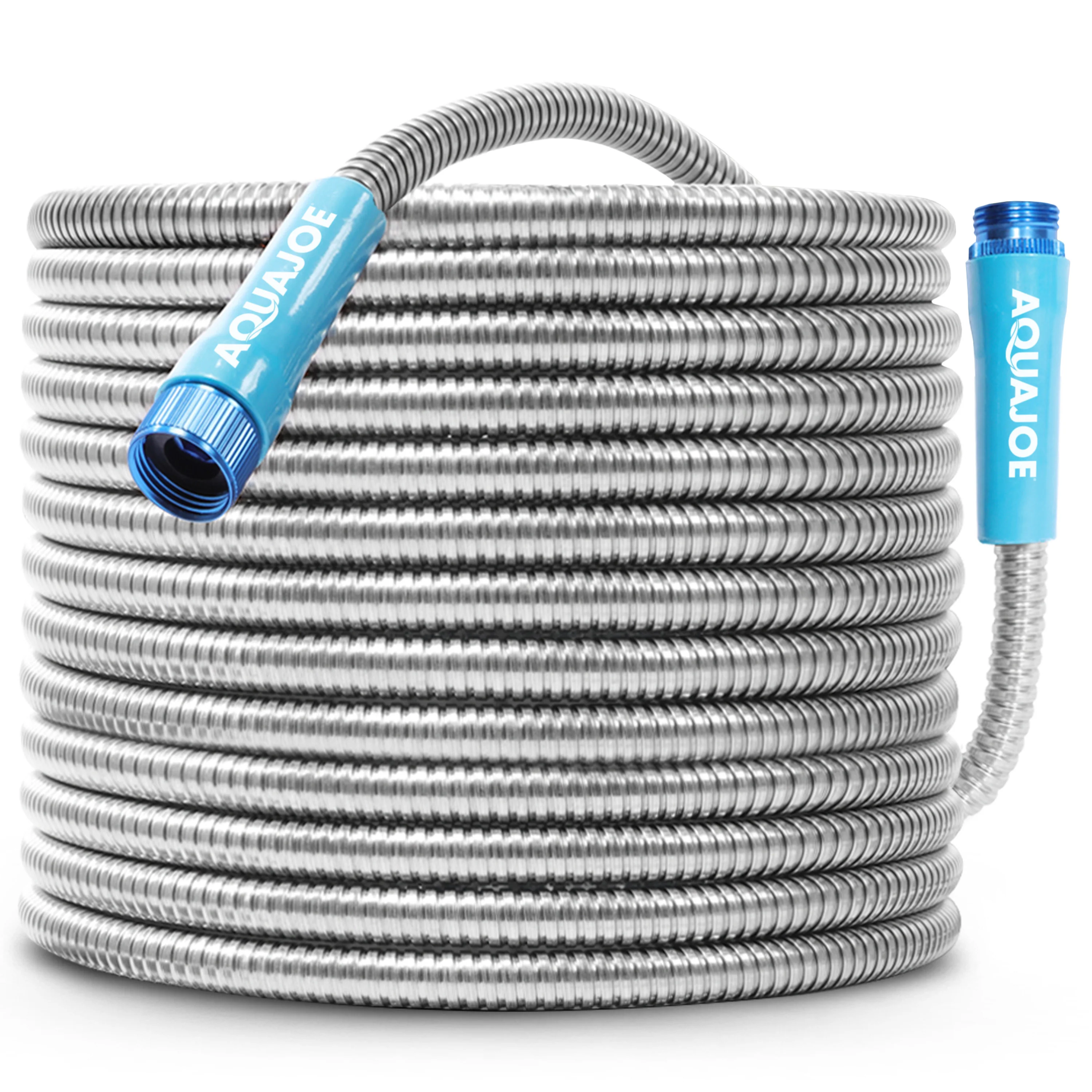 Aqua Joe Heavy-Duty Puncture Proof Metal Garden Hose | 75-Foot | 304-Stainless Steel | Spiral Constructed | 1/2-Inch Diameter - Image 16