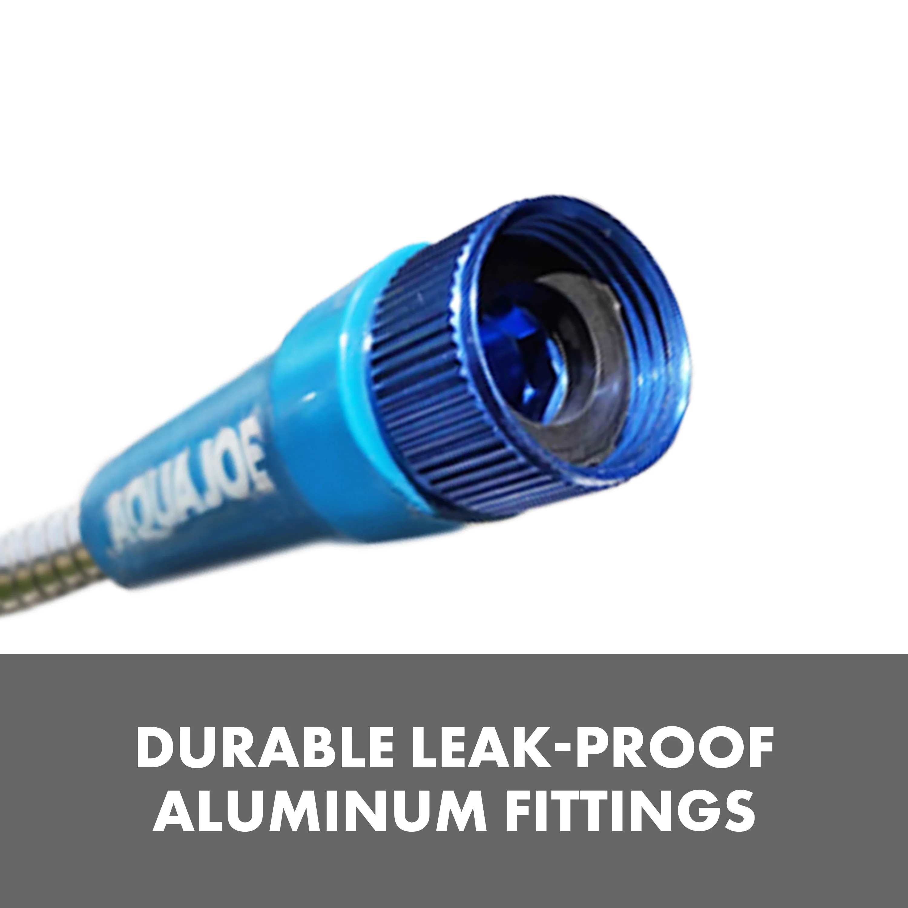 Aqua Joe Heavy-Duty Puncture Proof Metal Garden Hose | 25-Foot | 304-Stainless Steel | Spiral Constructed | 1/2-Inch Diameter - Image 4
