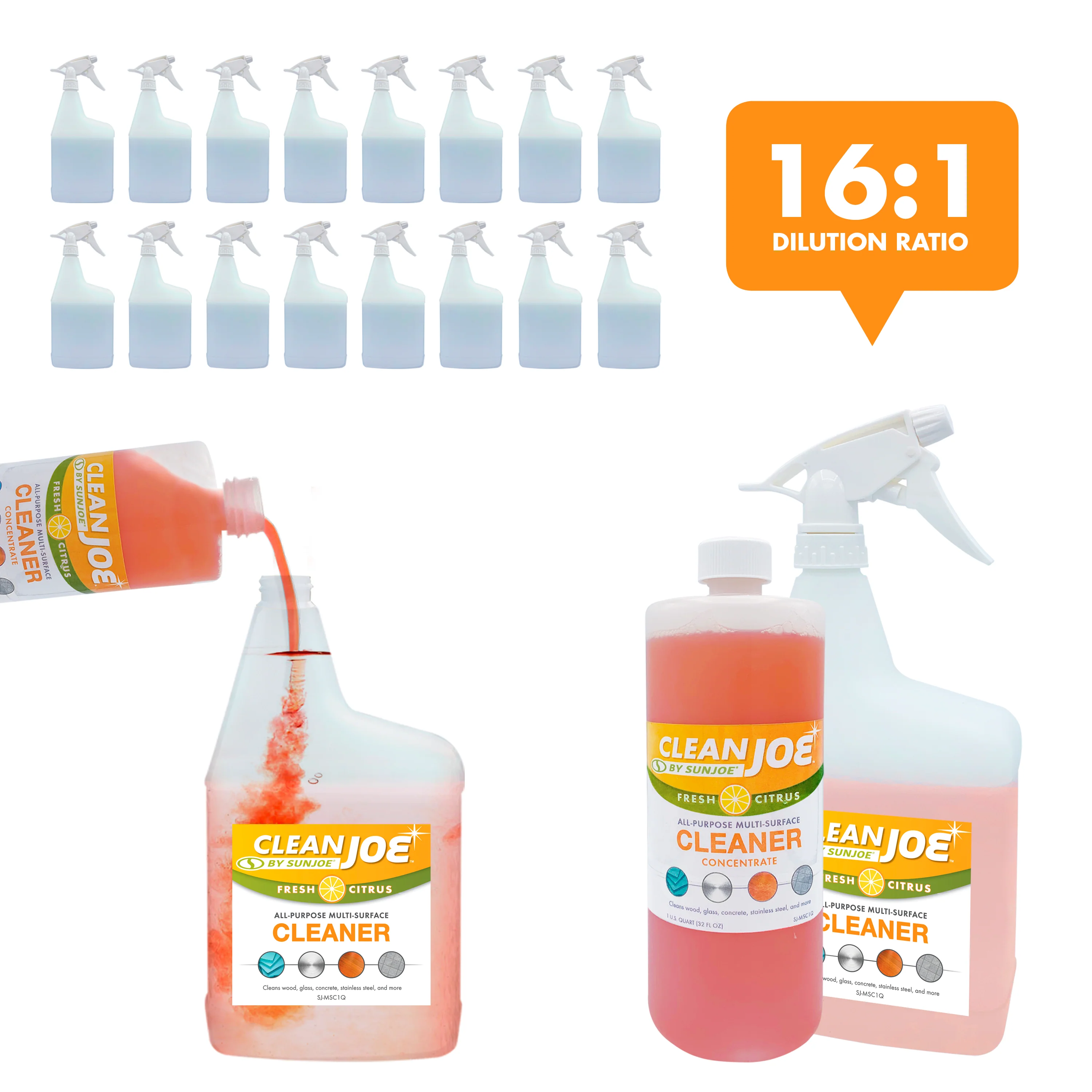 Sun Joe CLEAN-BDL Home Cleaning Bundle | W/ Wet/Dry Vacuum, 24-Volt Power Scrubber, and Multi-Surface Cleaner - Image 15