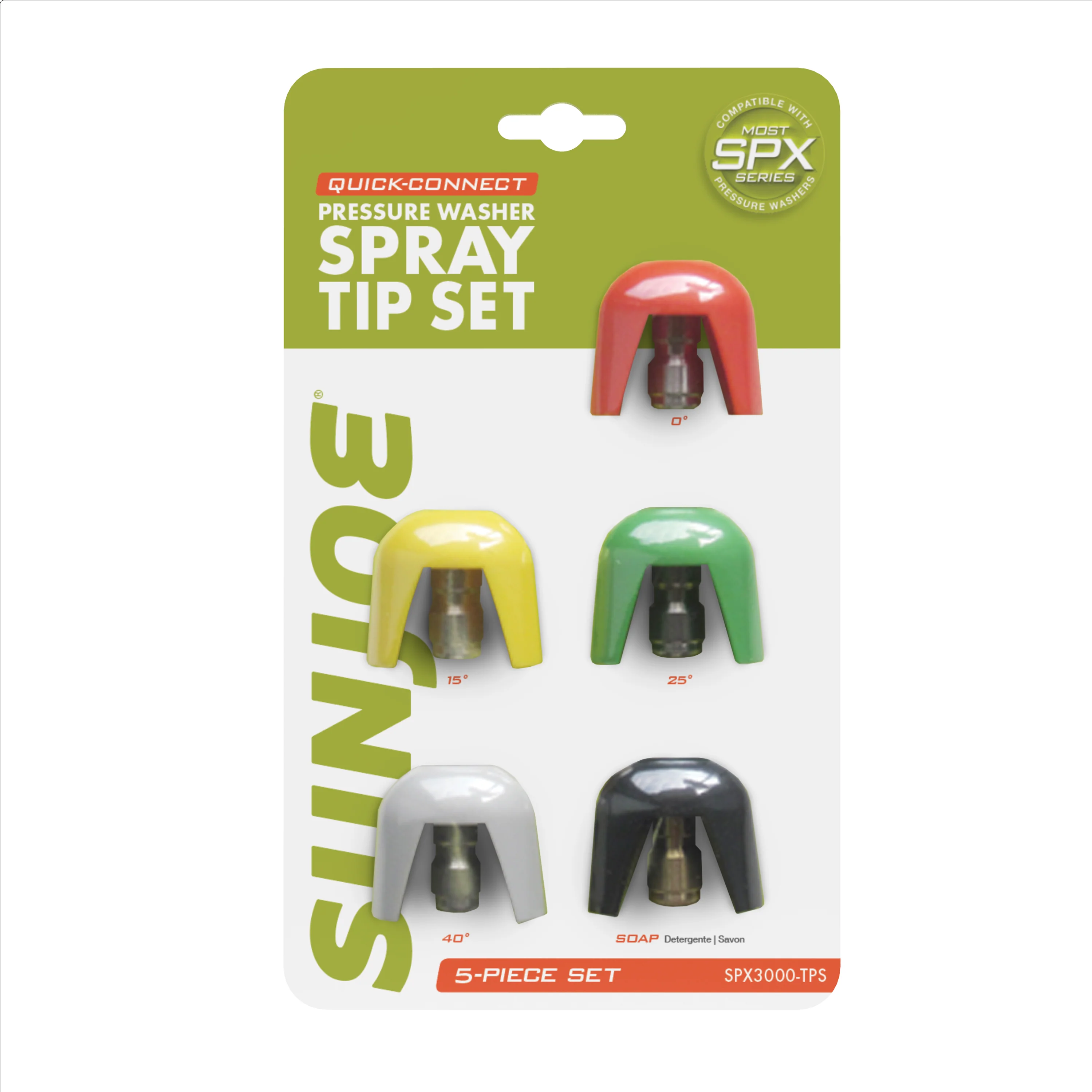 Sun Joe SPX3000-TPS Electric Pressure Washer Quick-Connect Spray Tip Set - Image 3