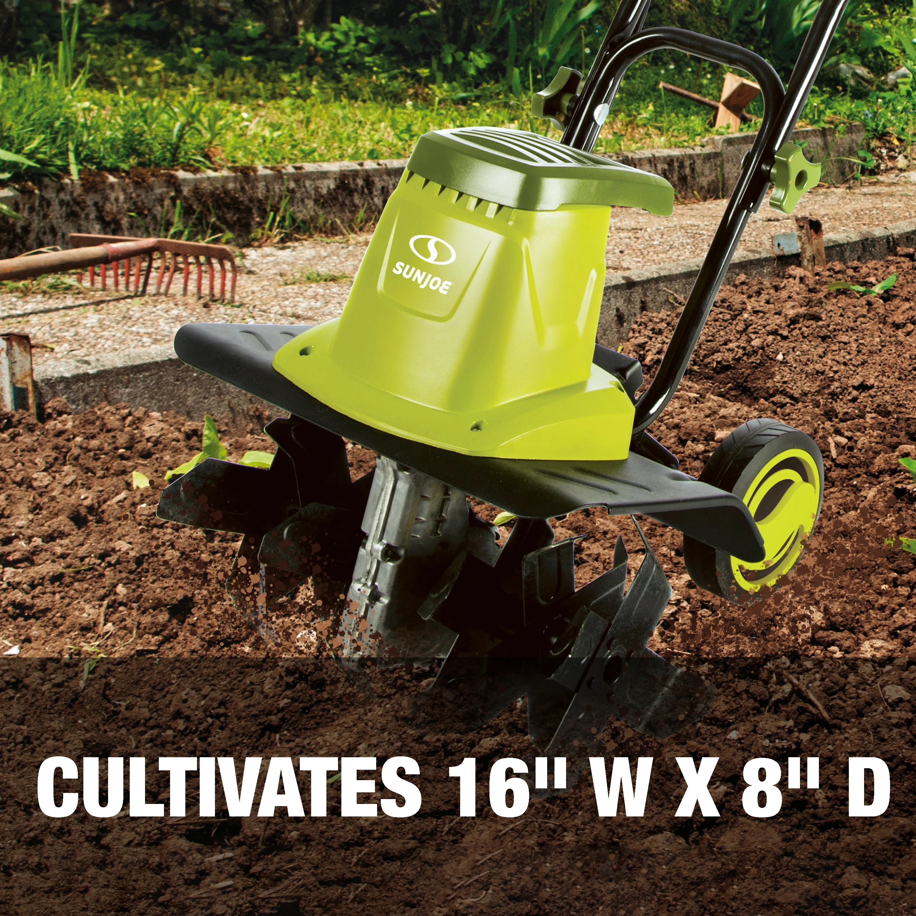 Sun Joe Garden Cultivating Bundle | Tiller + Soil Meter + Extension Cord - Image 10