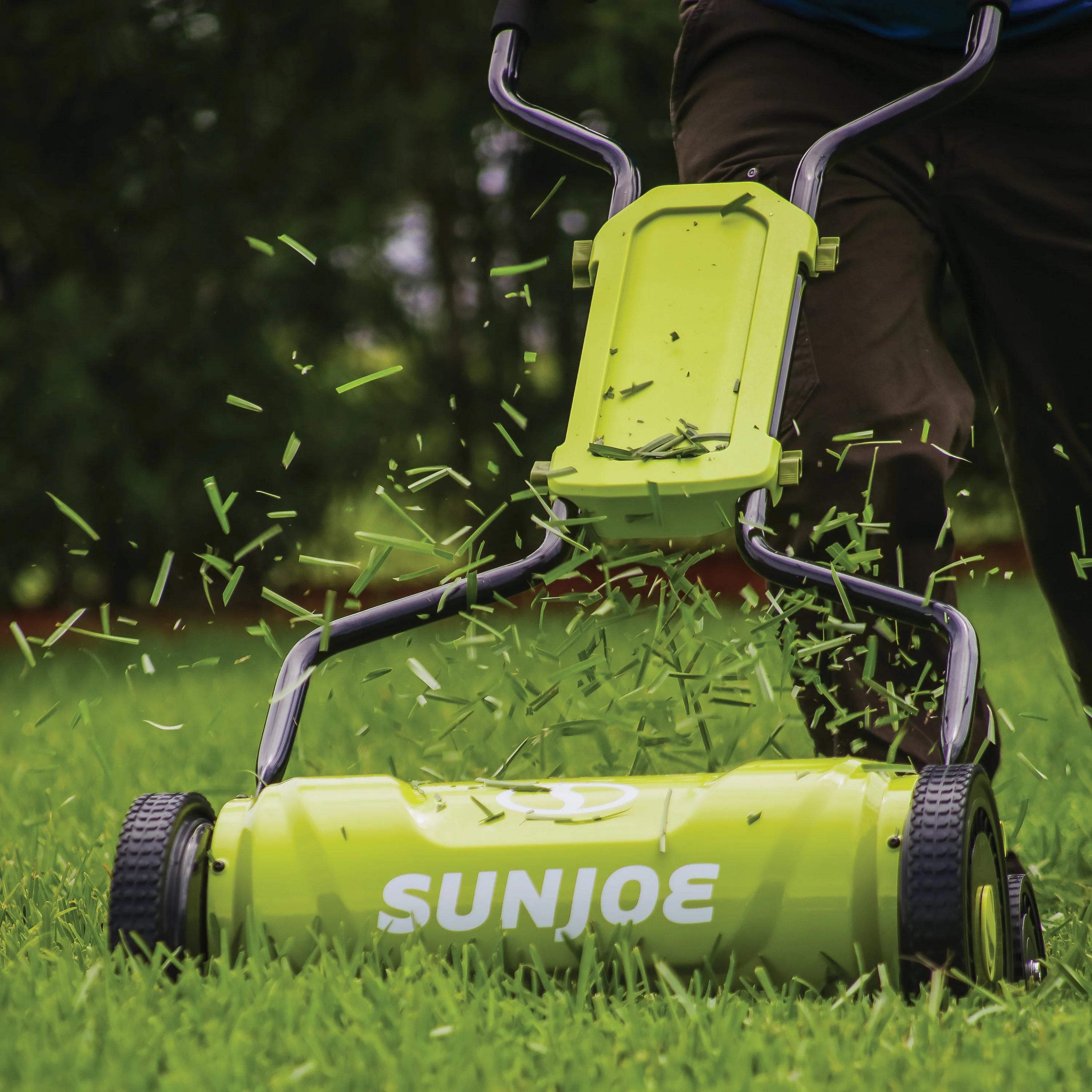 Sun Joe MJ1800M Silent Push Reel Mower | 5-Position | 18-inch Quad-Wheel - Image 8