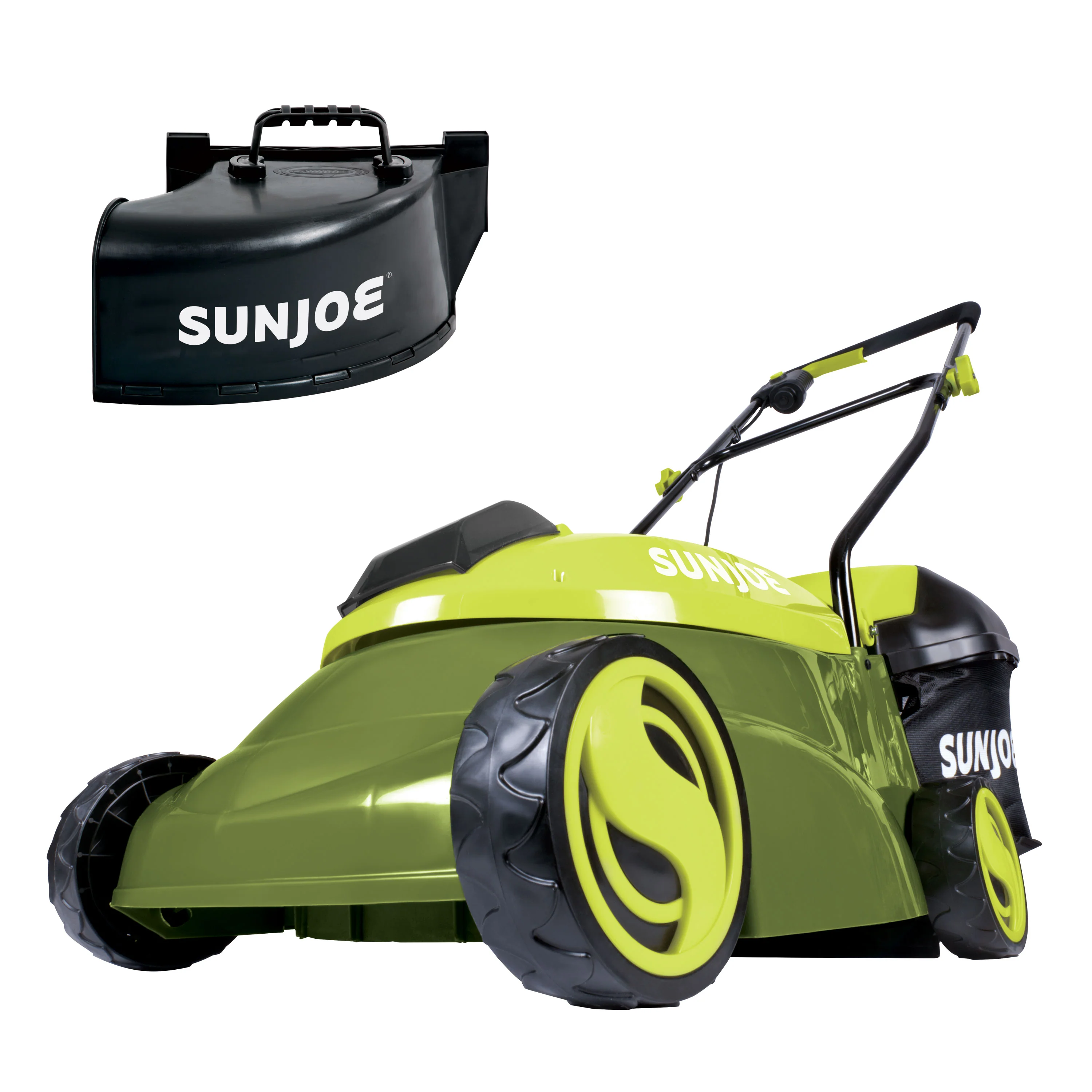 Sun Joe Cordless Push Lawn Mower | 14-in | 28 Volt | Discharge Chute - Image 2