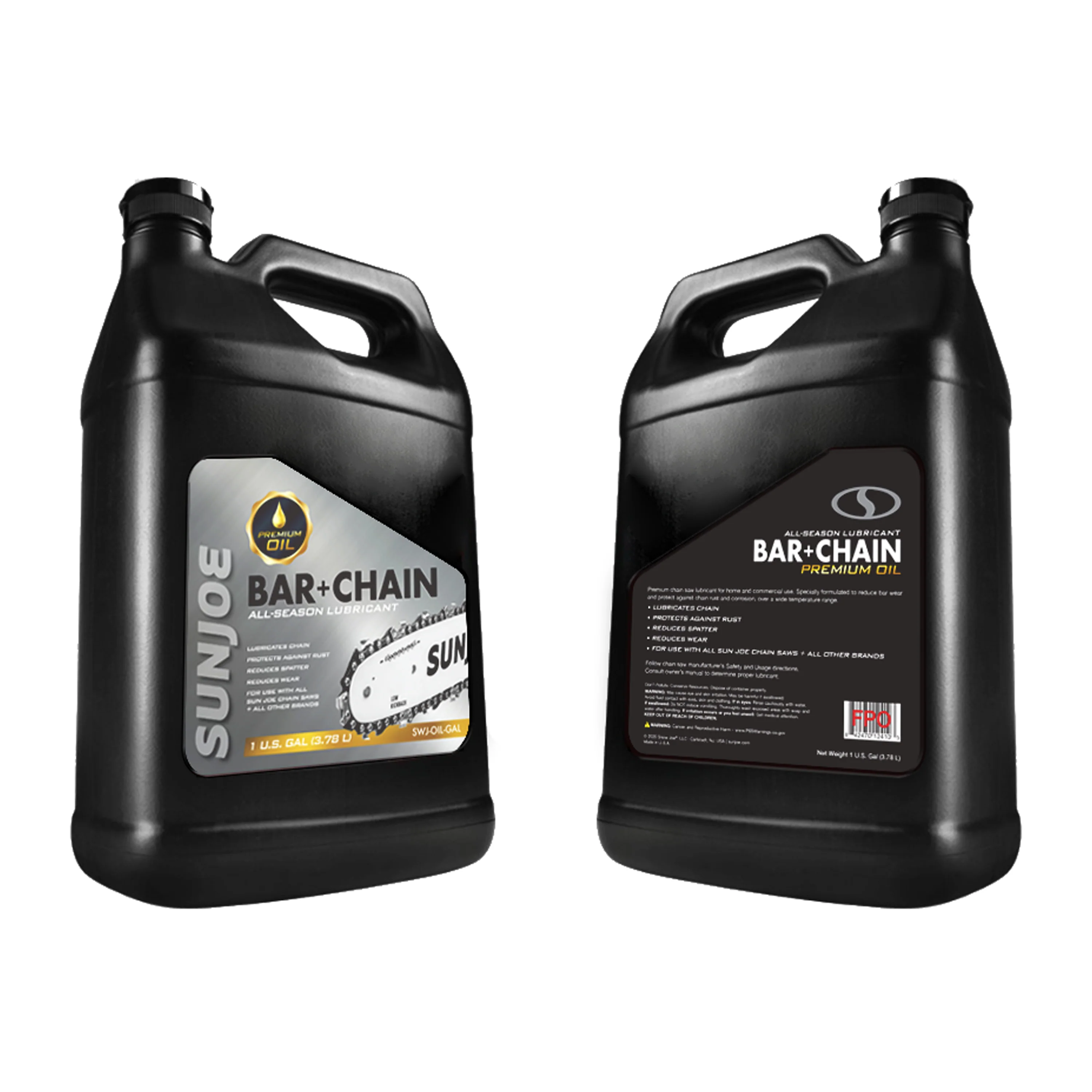 Sun Joe Premium Bar, Chain and Sprocket Oil Bundle | All Season Chainsaw Chain Lubrication | 1 Gallon | 3-Pack - Image 5