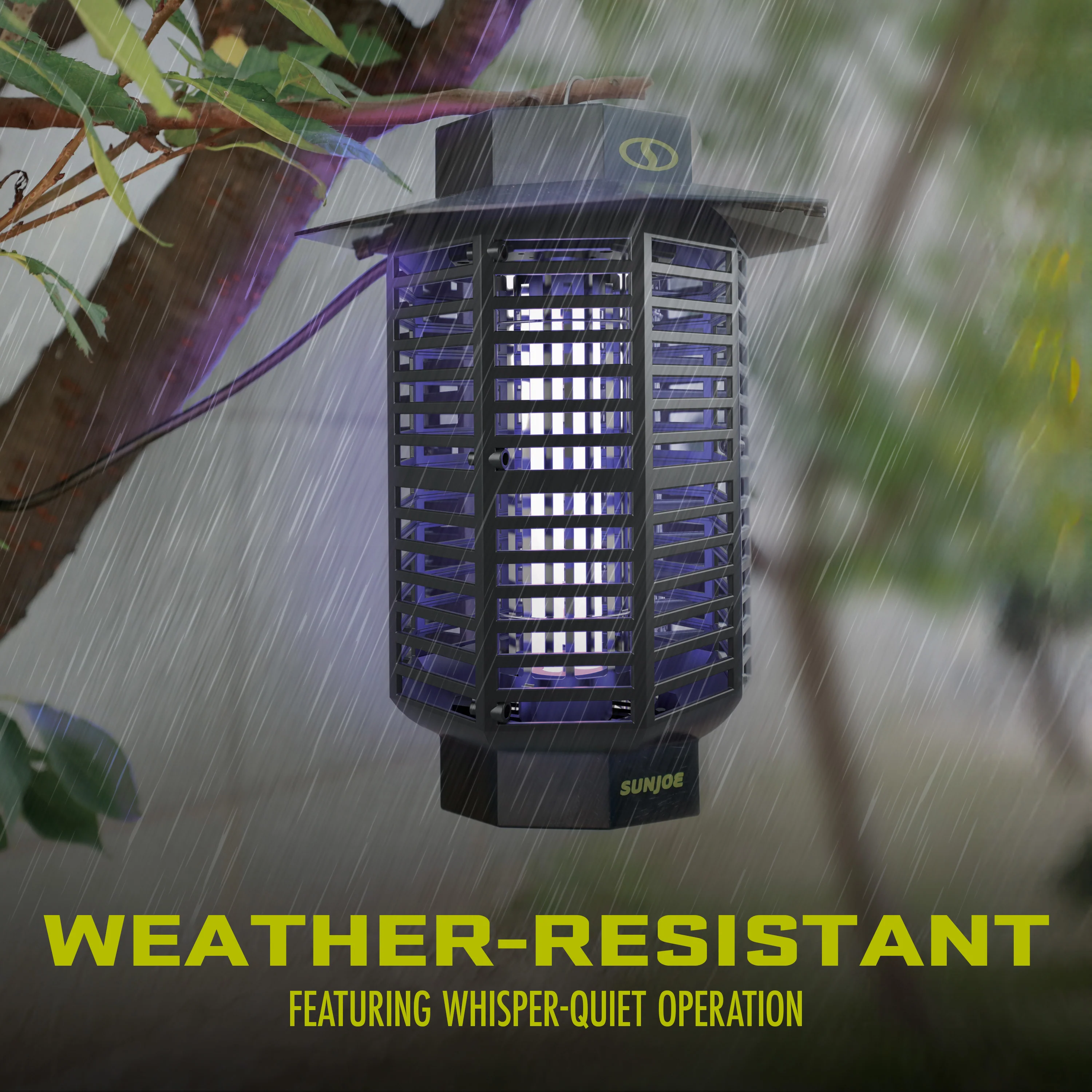 Sun Joe SJ-BZ18W 18-Watt UV Indoor/Outdoor Bug Zapper | 1600 sq ft Coverage | Whisper Quiet Operation | For Mosquitos, Flies, Gnats, Moths, and More - Image 5