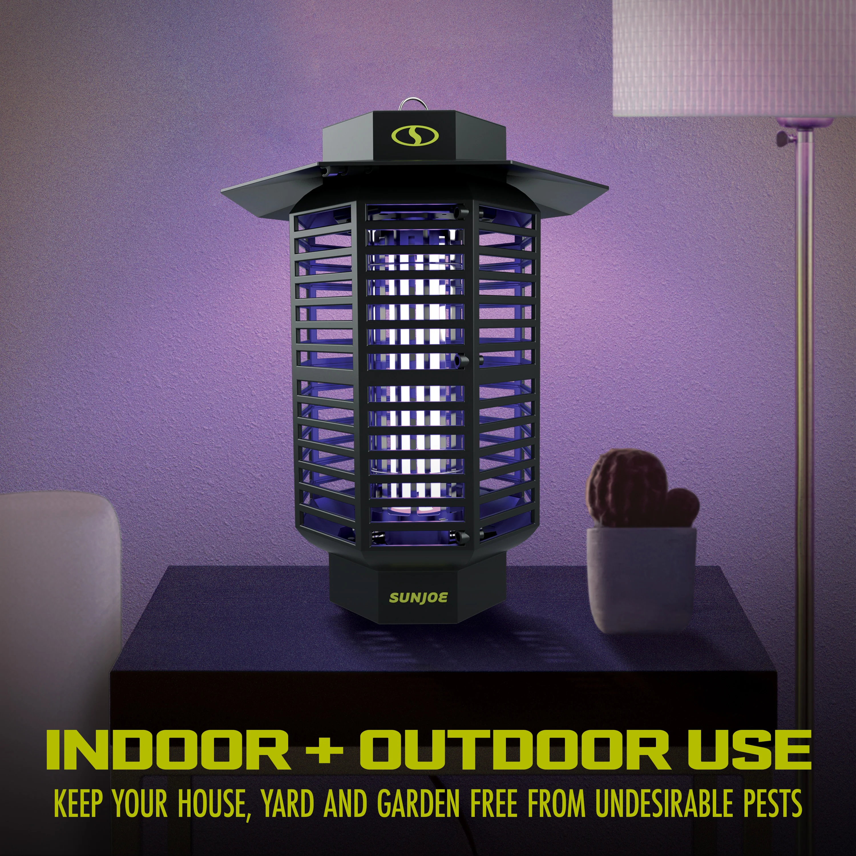 Sun Joe SJ-BZ18W 18-Watt UV Indoor/Outdoor Bug Zapper | 1600 sq ft Coverage | Whisper Quiet Operation | For Mosquitos, Flies, Gnats, Moths, and More - Image 6
