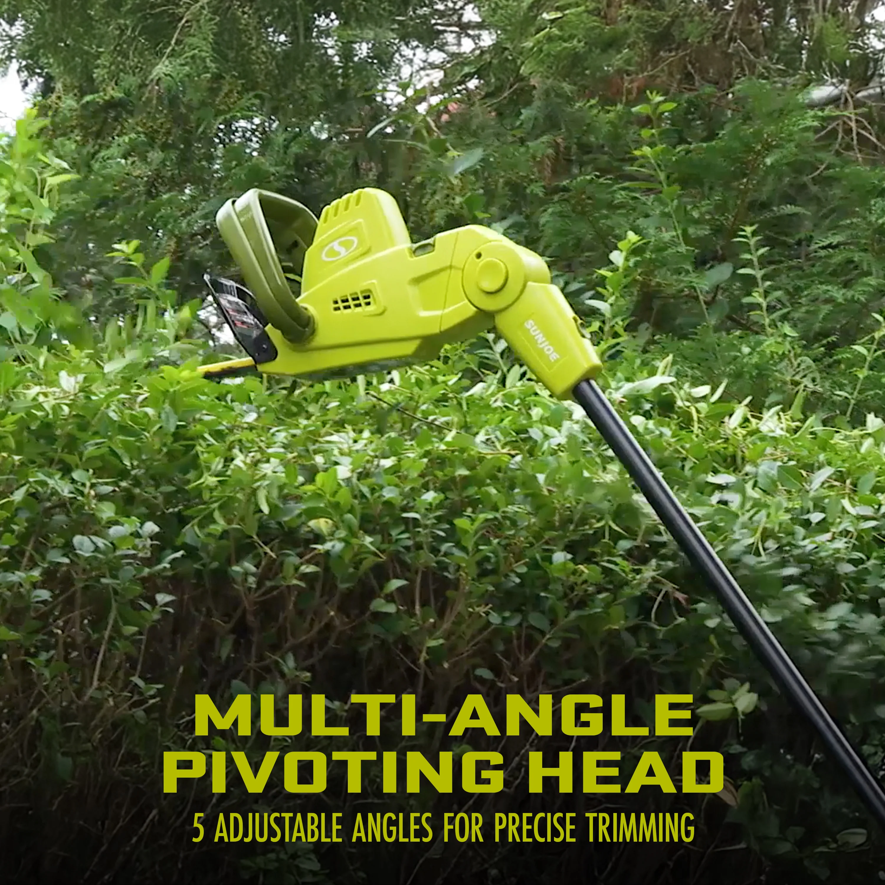 Sun Joe SJH904E Multi-Angle Telescoping Convertible Electric Pole Hedge Trimmer | 19-inch | 4.5-Amp - Image 7
