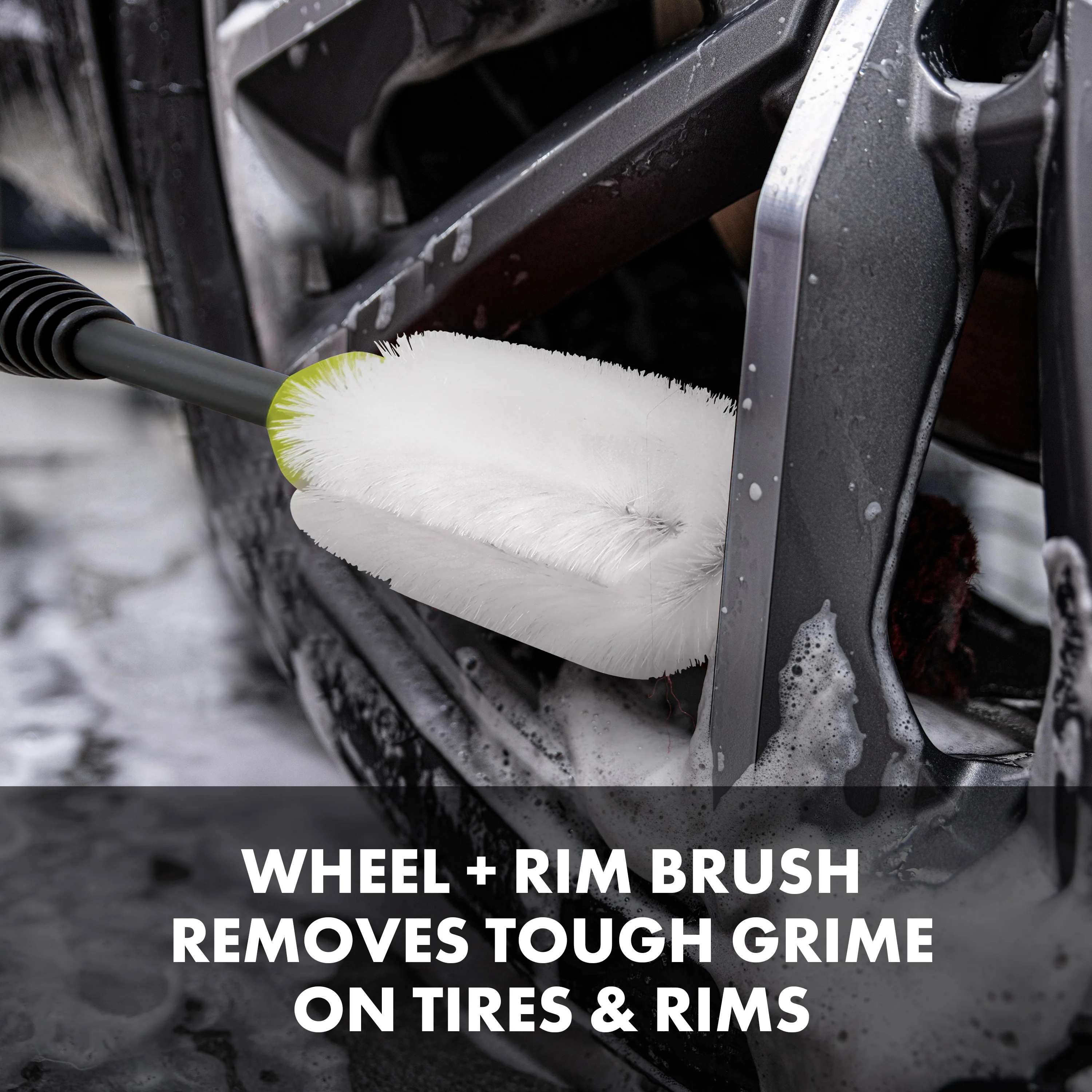 Sun Joe Auto Cleaning System for Most Pressure Washers | W/ 180° Rotating Brush, Feather Bristle Brush, Wheel/Rim Detailing Brush, Undercarriage Turbo Nozzle, Microfiber Cleaning Cloths & Universal Adapters for Most Brands up to 3500-PSI - Image 7