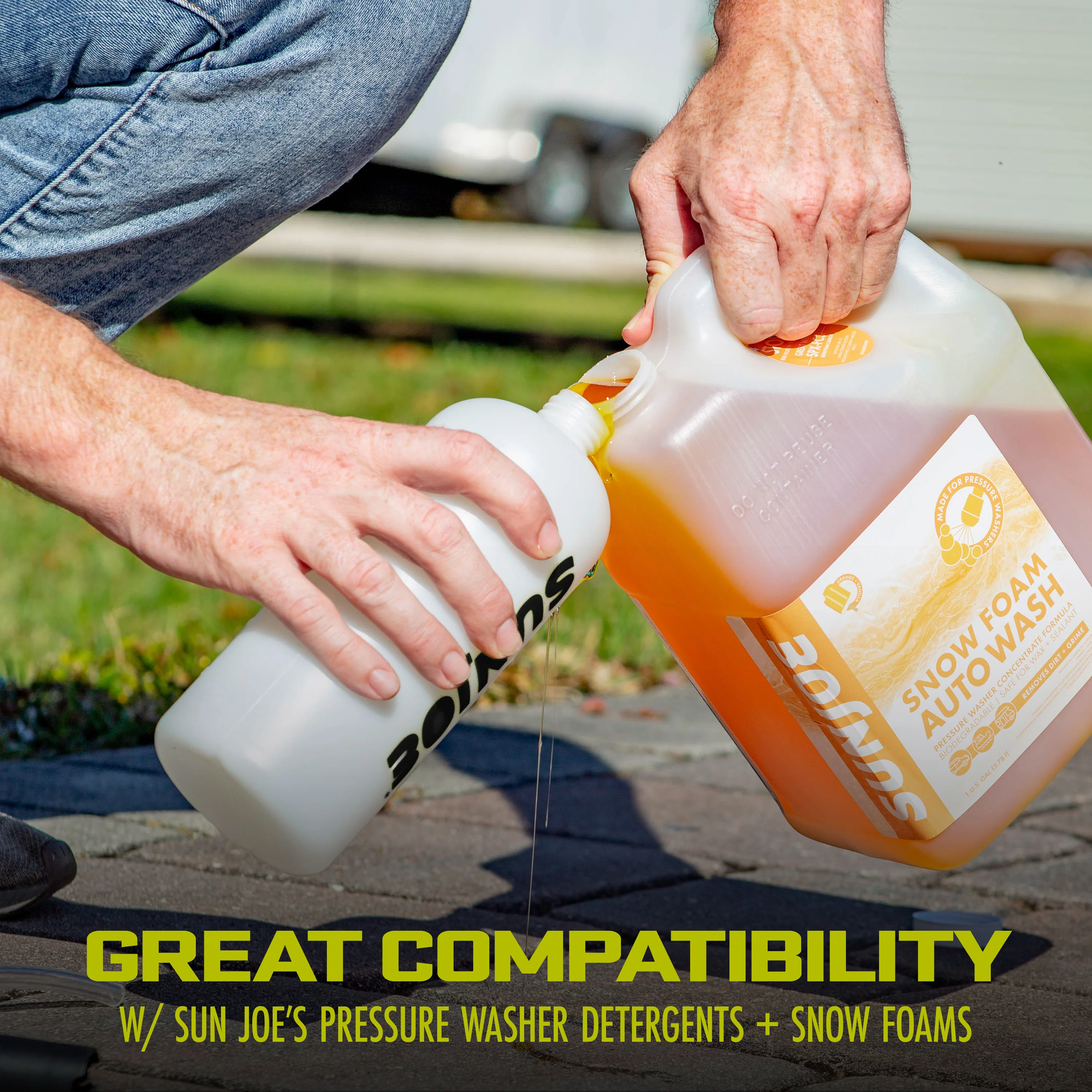Sun Joe SPX-FC34-MAX Foam Cannon for SPX Series Electric Pressure Washers 34 Oz. | 1/4" Quick Connector | Adjustable Spray Nozzle - Image 7