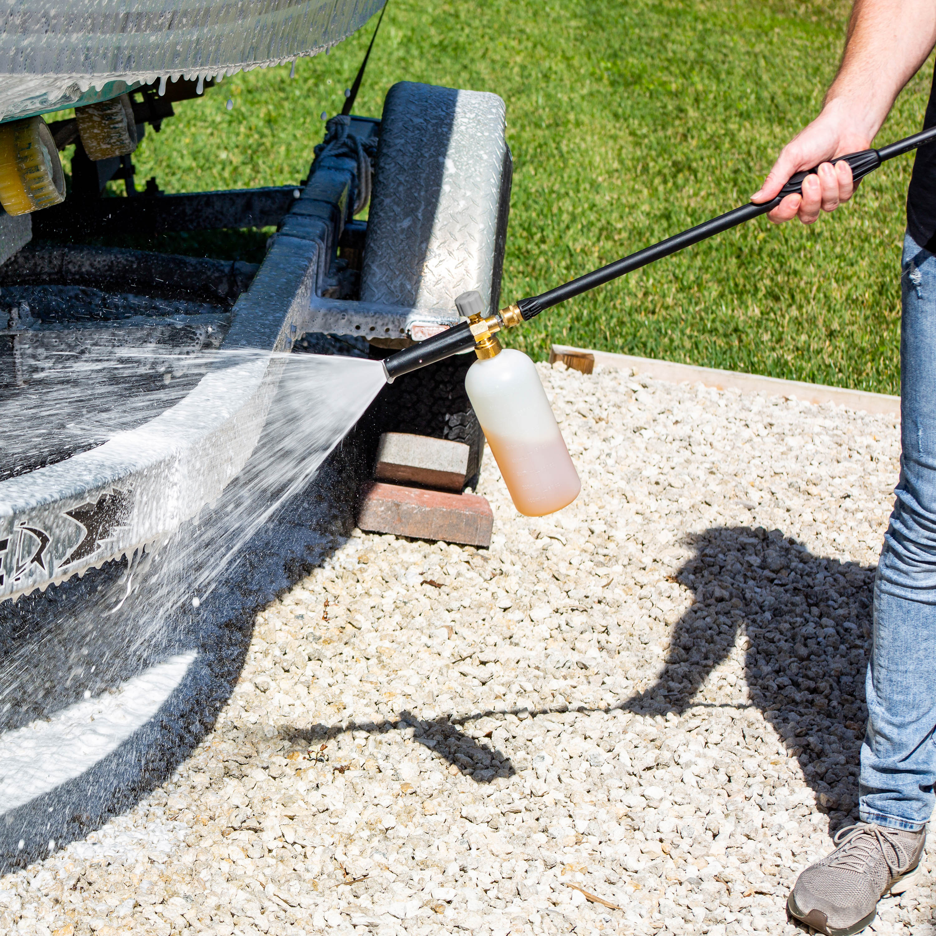 Sun Joe SPX-FC34-MAX Foam Cannon for SPX Series Electric Pressure Washers 34 Oz. | 1/4" Quick Connector | Adjustable Spray Nozzle - Image 9