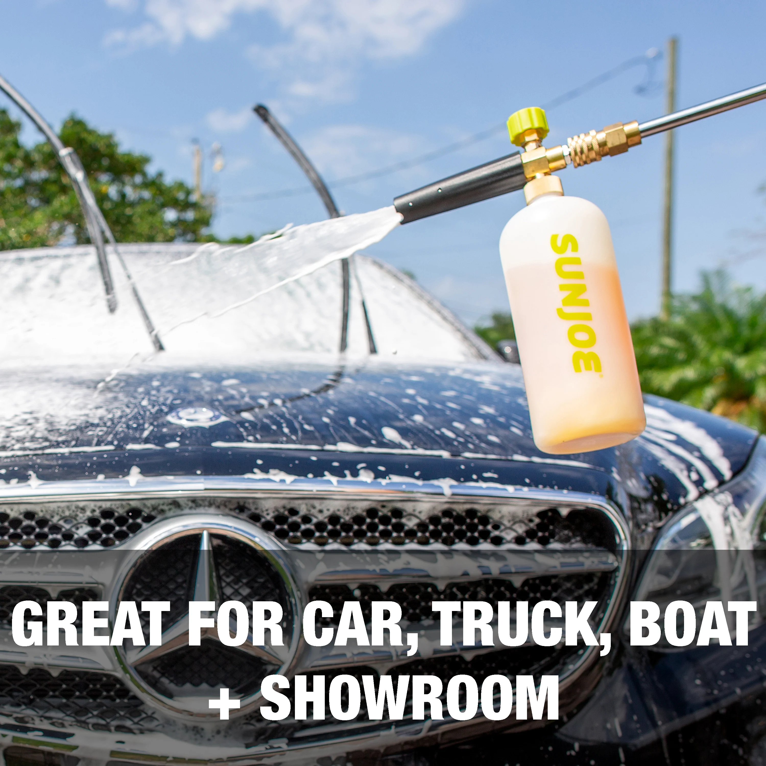 Sun Joe SPX-FC34-PRO Foam Cannon for SPX Series Electric Pressure Washers 34 Oz. | Quick Connect | Adjustable Spray Nozzle - Image 6