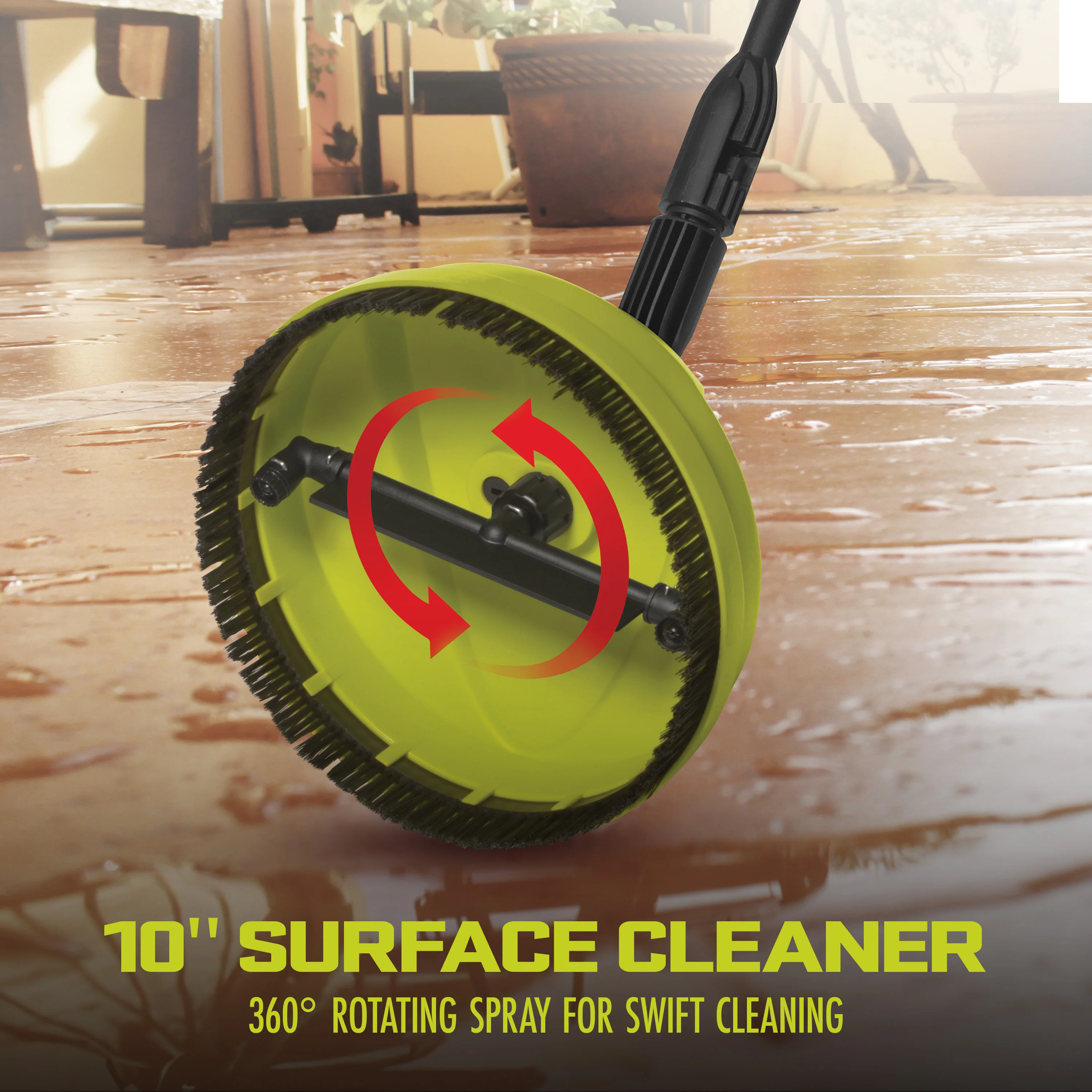 Sun Joe Home Cleaning System for SPX Series Pressure Washers, Includes Turbo Nozzle, Surface Splashguard, Aluminum 5.5-Ft Extension Wand, 315-Degree Gutter Cleaning Nozzle, Patio Surface Cleaner and Transfer Adapters for SPX Series Up to 3500-PSI - Image 3