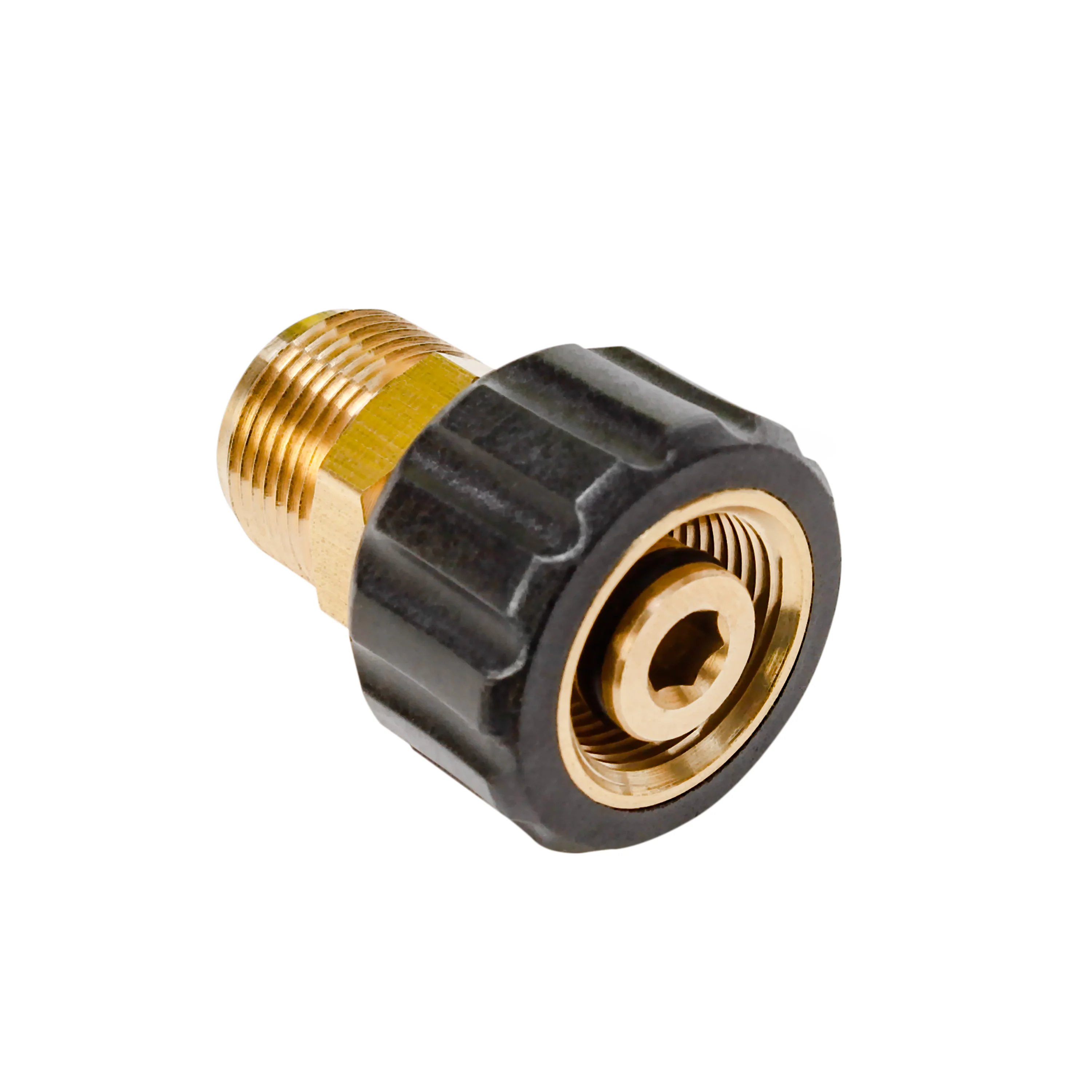 Sun Joe SPX-M22M2F 14mm M22 Male to 15mm M22 Female High Pressure Hose Adapter | Fits SPX Series Pressure Washers