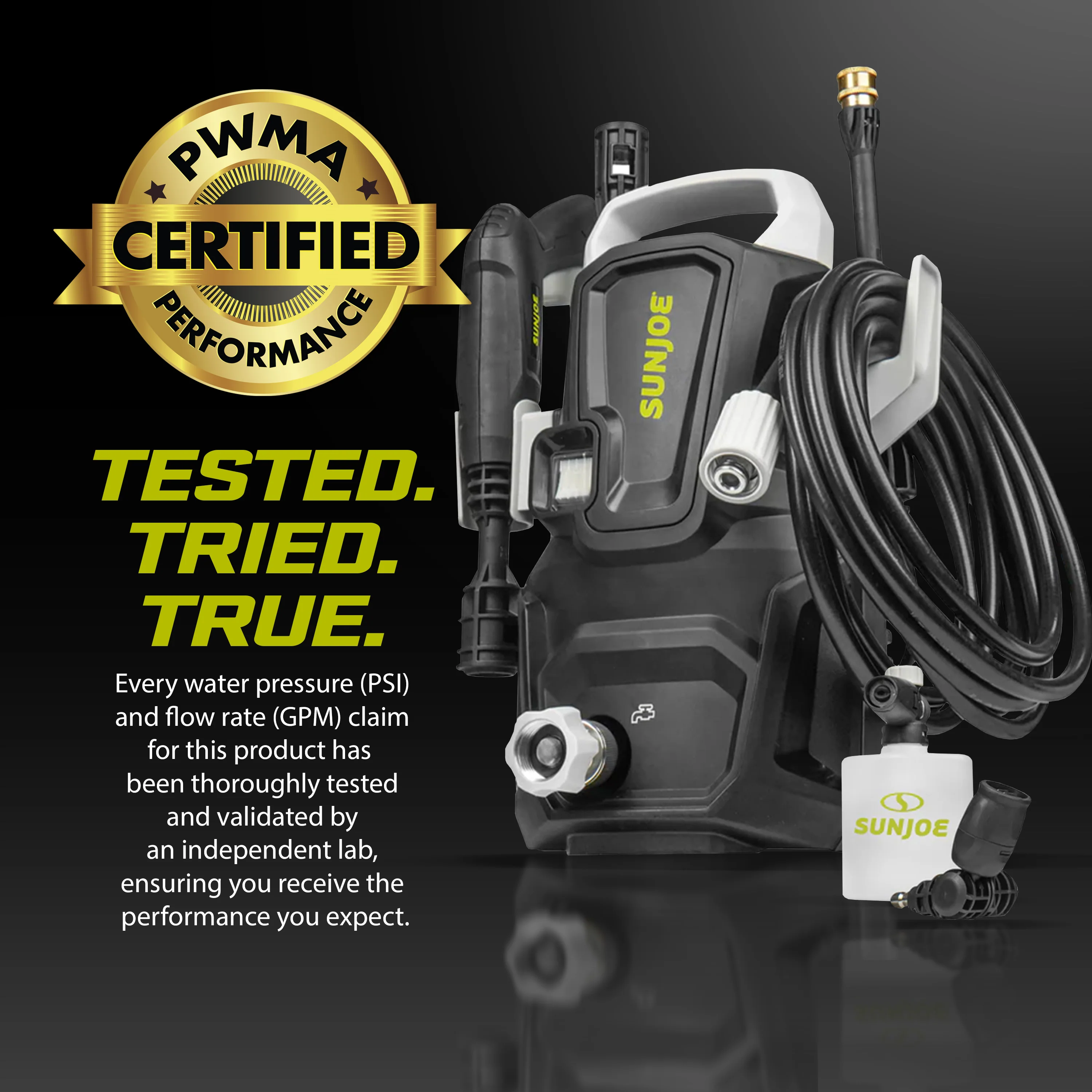 Sun Joe SPX2000-H Electric Pressure Washer | 13-Amp | 2000 PSI Max* | 1.7 GPM Max* | 2 Spray Nozzles - Image 3