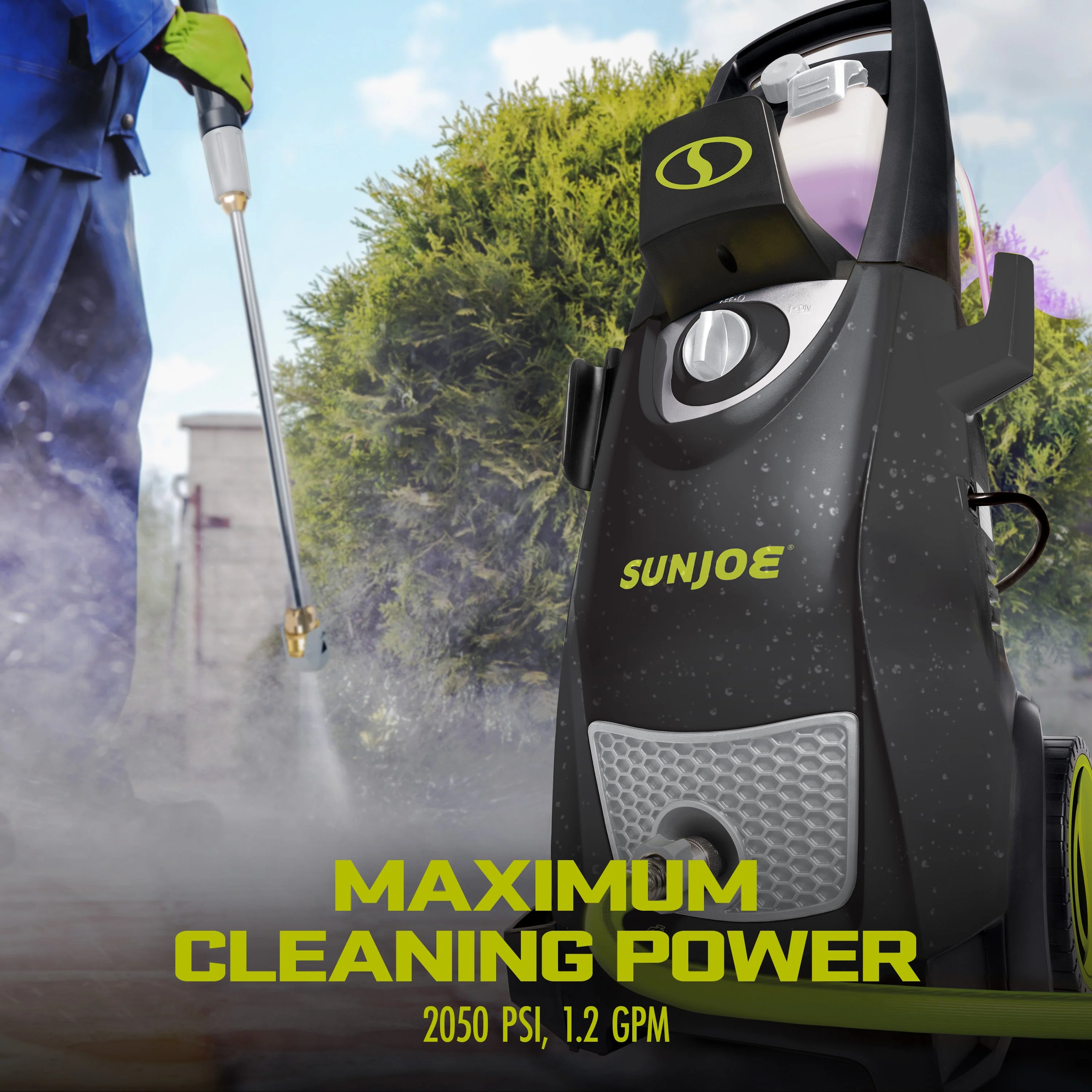 Sun Joe SPX3000® Certified Rated 2030 PSI Electric Pressure Washer | 1.2 GPM Rated Flow | Onboard Detergent Tanks | Clean Patios, Decks, Sidewalks, Cars, Boats, RVs, ATVs - Image 5