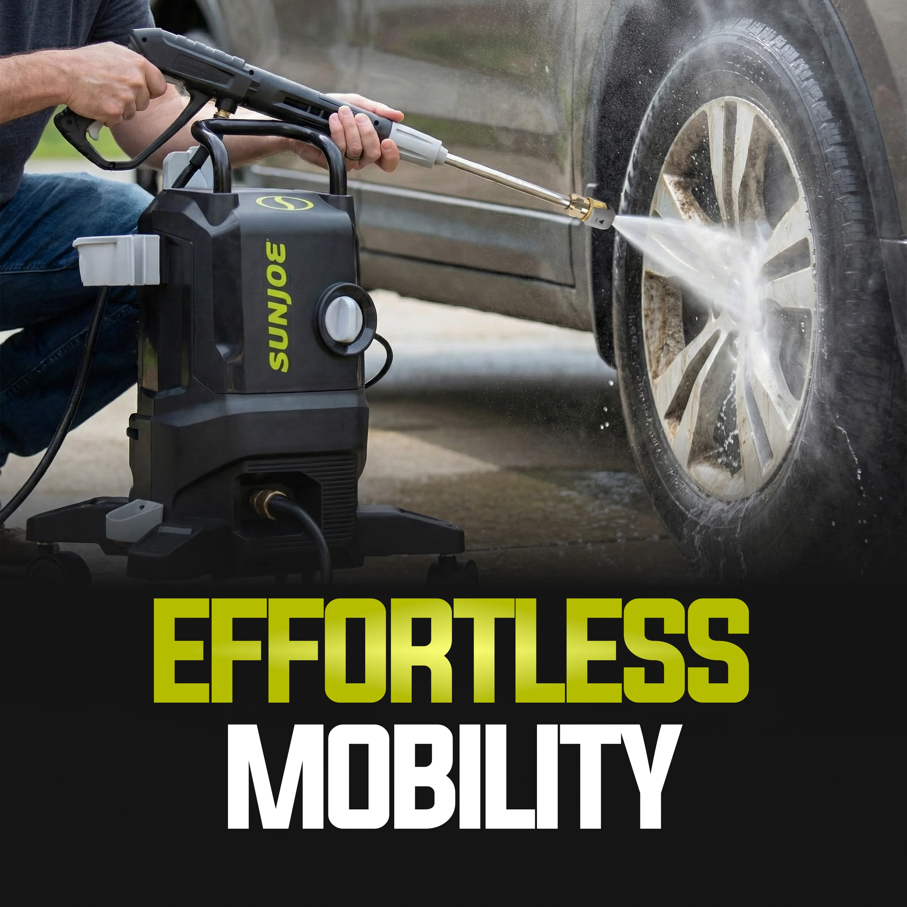 Sun Joe Electric Pressure Washer W/ Wheels | 7-Pc Accessory Kit | 14.9-Amp | 2200 Rated PSI | 1.1 Rated GPM - Image 9