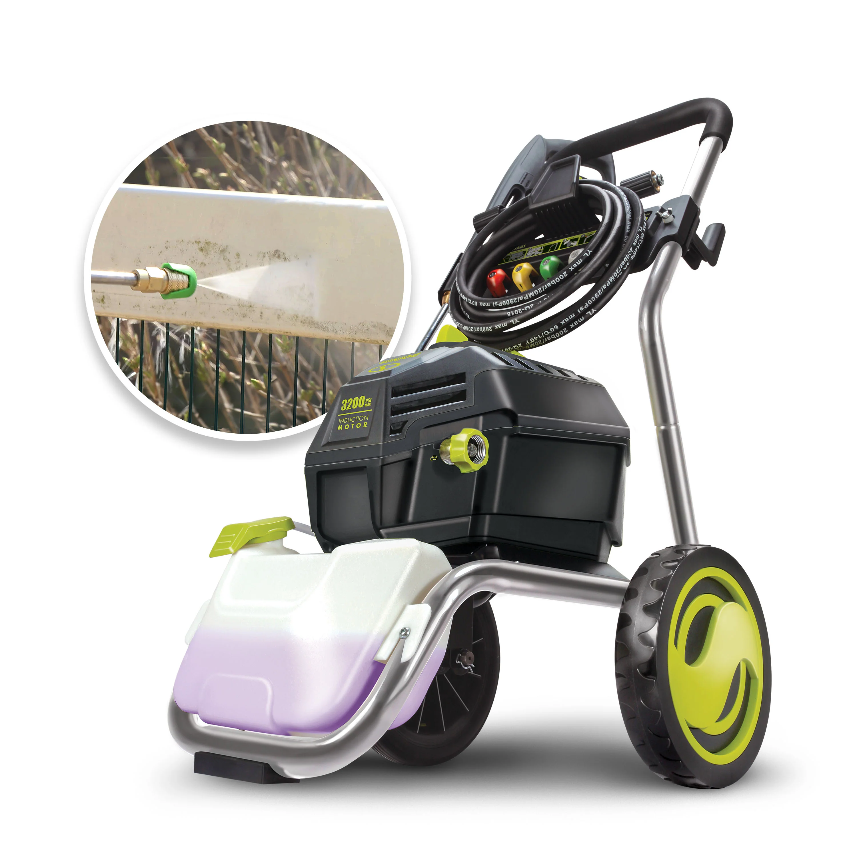 Sun Joe SPX4800 Electric Pressure Washer W/ Quick-Connect Tips + Onboard Detergent Tank | 14.9-Amp