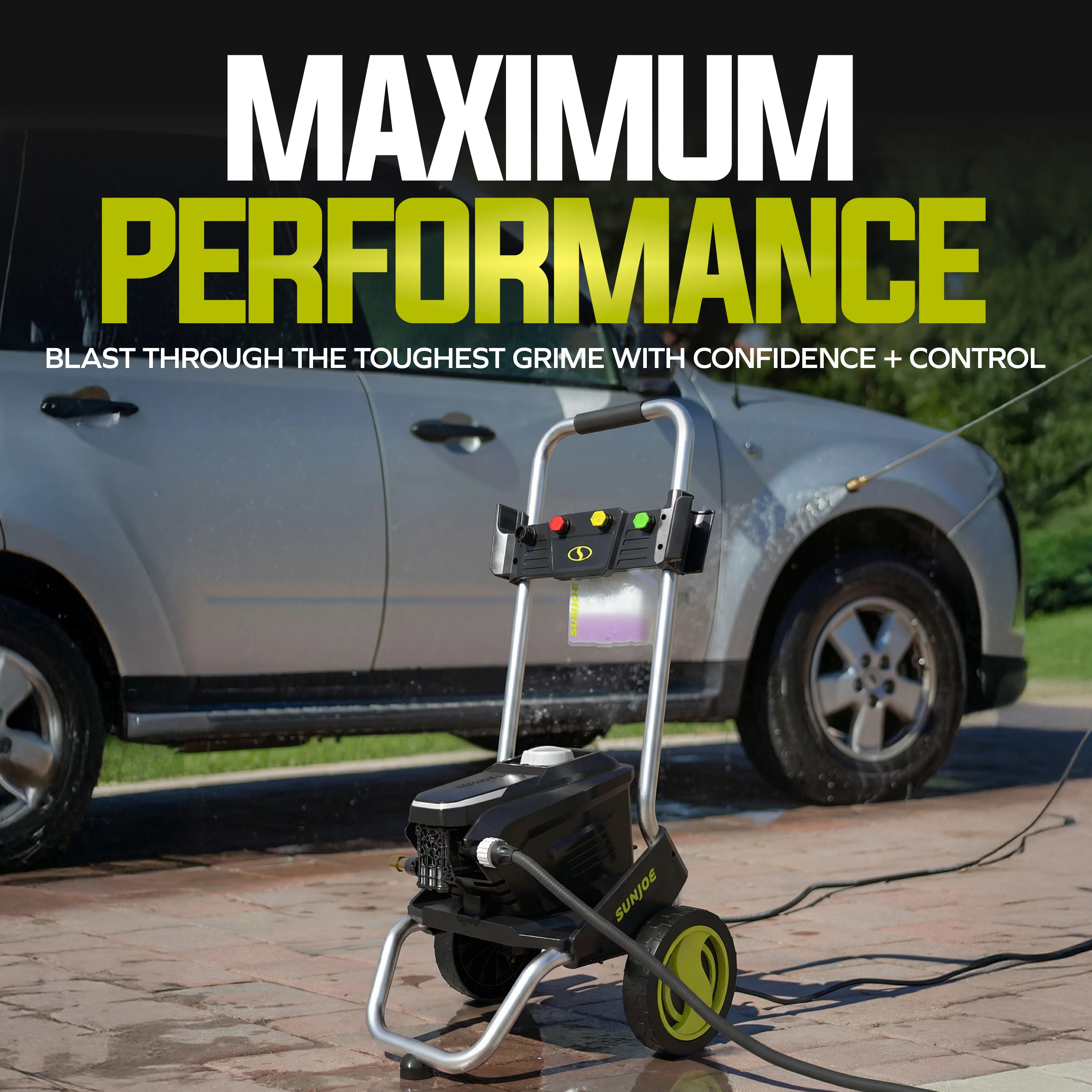 Sun Joe SPX7000-MAX Certified Rated 2200 PSI Electric Pressure Washer | Foam Cannon + Turbo Nozzle | 1.1 Rated GPM | 13-Amp - Image 3