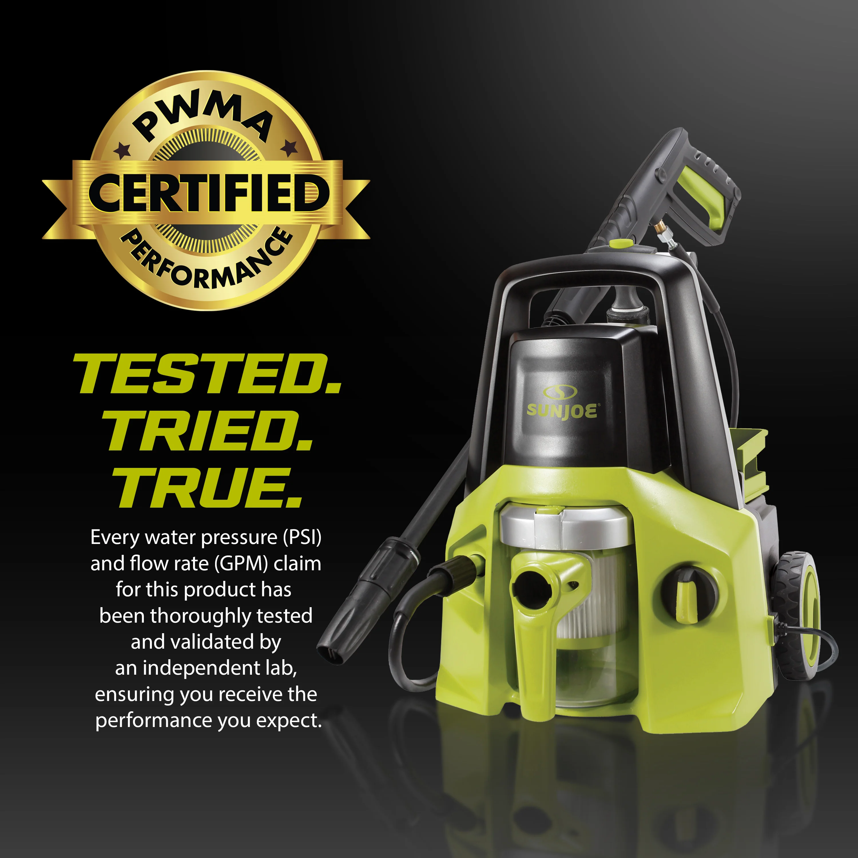 Sun Joe SPX7001E 2-in-1 Electric Pressure Washer + Vacuum | Built in Wet/Dry Vacuum System - Image 3
