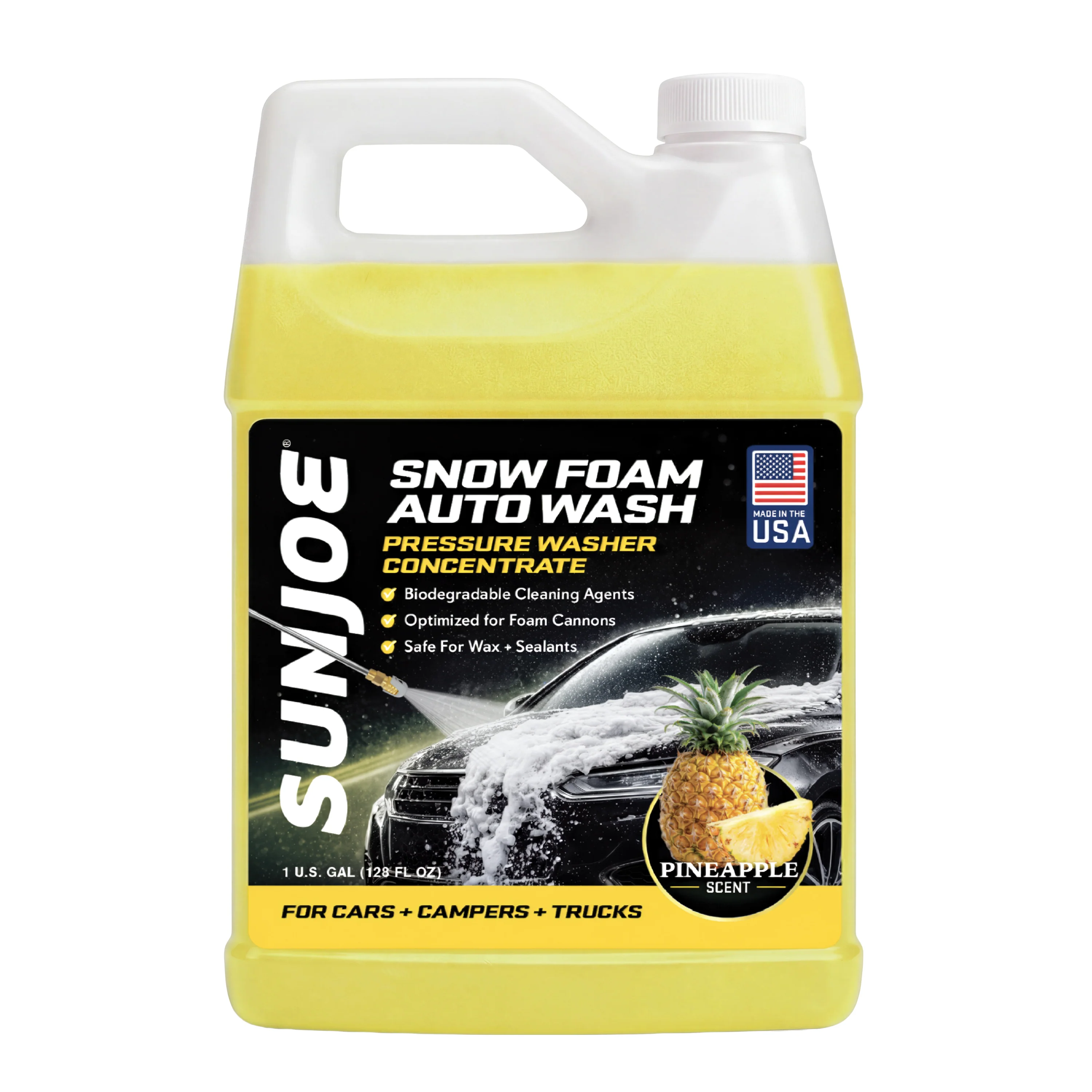 Sun Joe Foam Cannon Starter Bundle | W/ Electric Pressure Washer, 34 oz Foam Cannon, and Auto Wash | Quick Connect Nozzles - Image 6