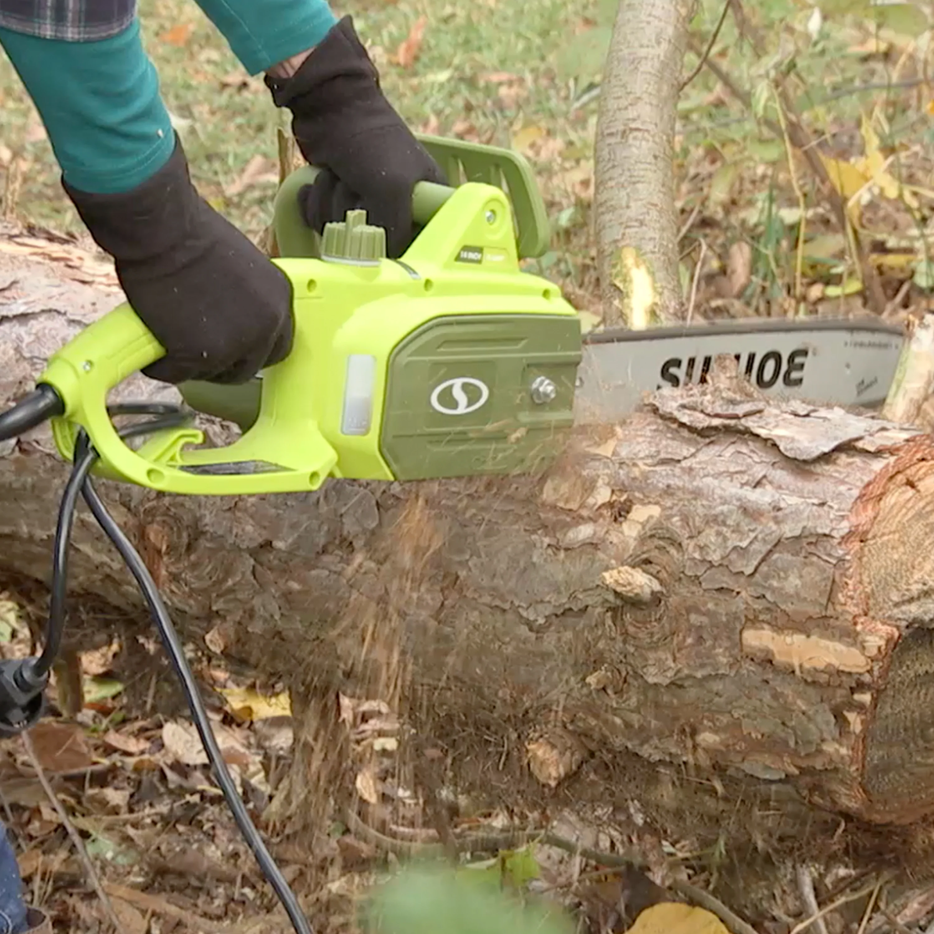 Sun Joe SWJ599E Tree Limb Master Electric Handheld Chainsaw | 14-Inch | 9-Amp | Low-Kickback - Image 7